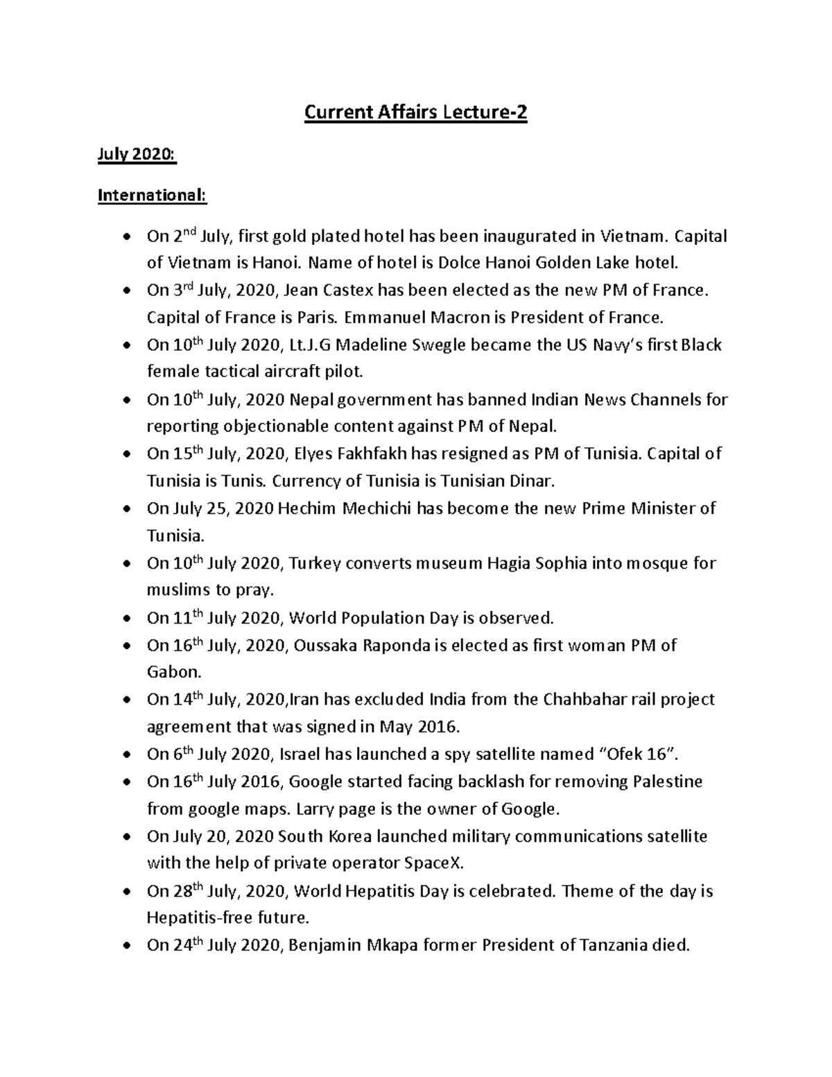 Lecture 3 updated - It contains the notes for all the Current Affairs ...
