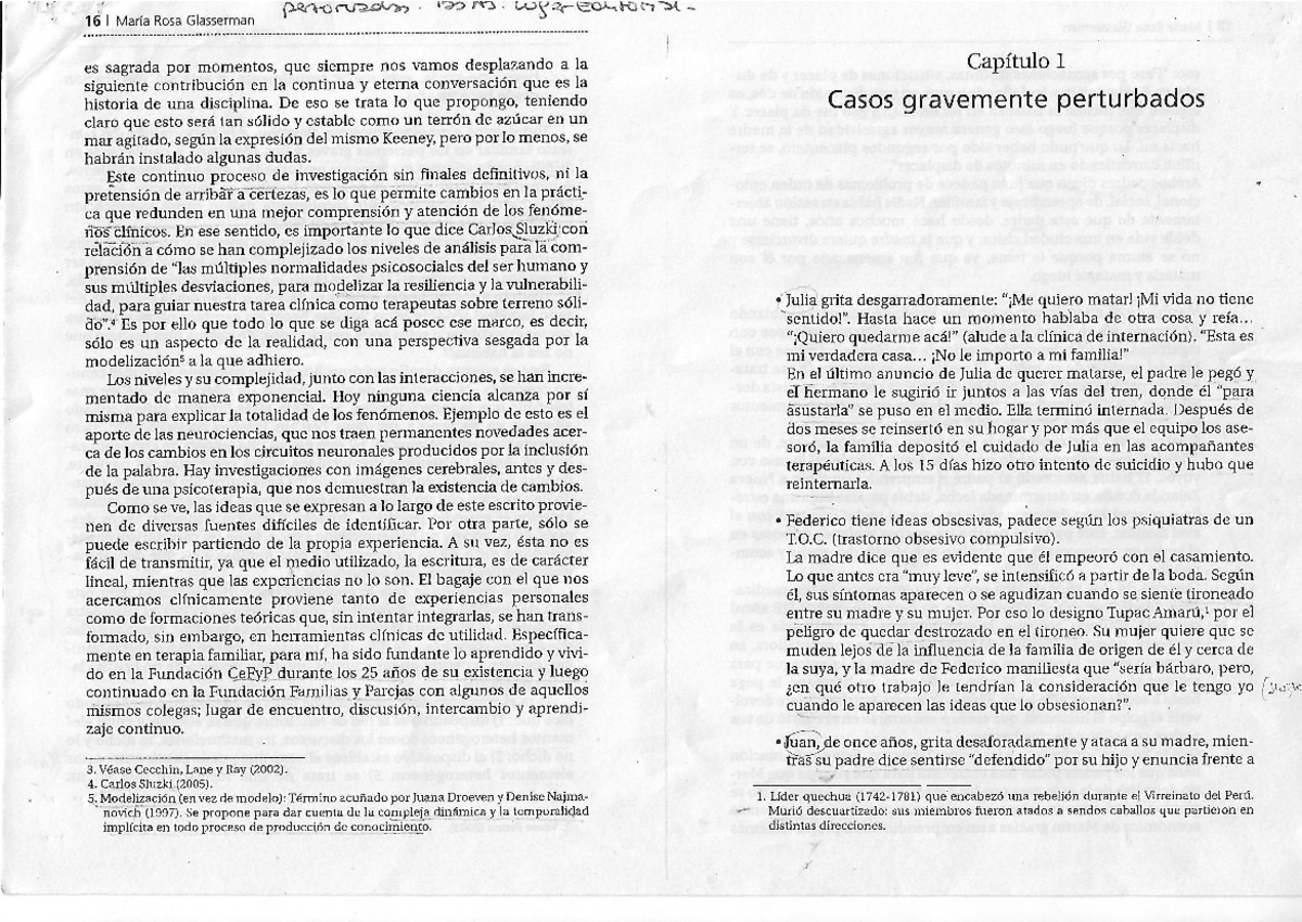 Glasserman, M.R. Familias gravemente perturbadas - 16 María Rosa ...
