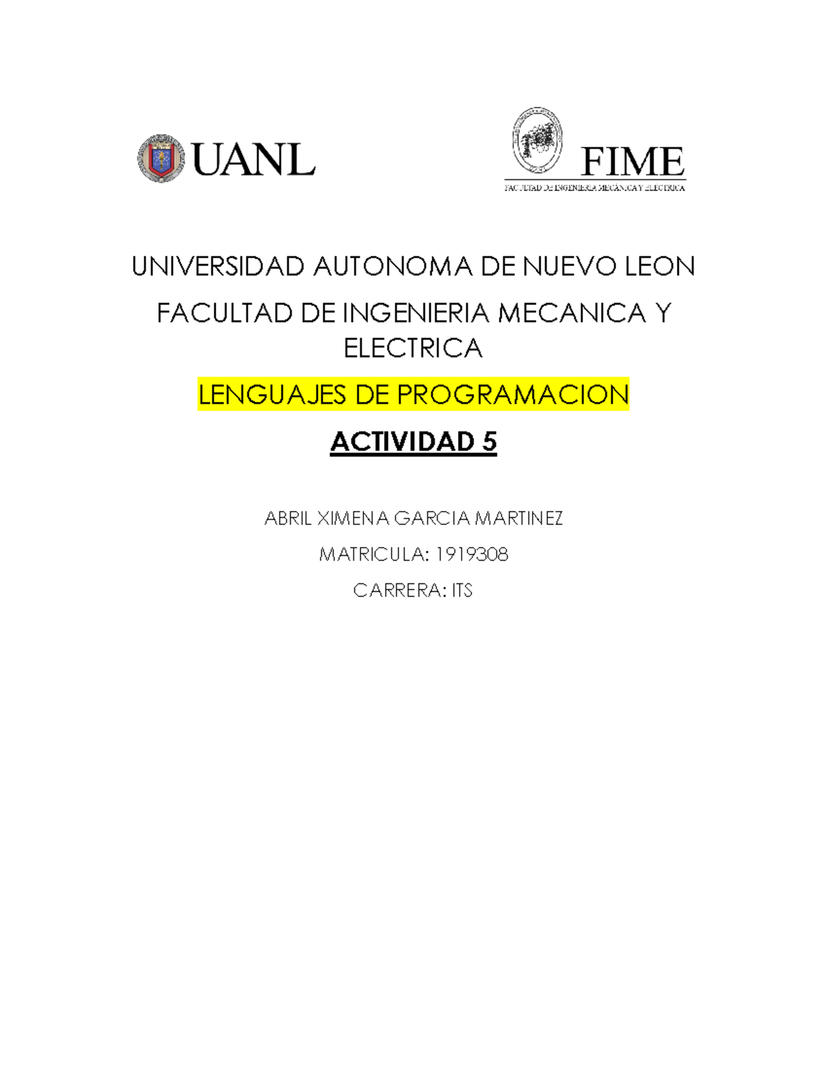 ACT 5 - Introducción a Lenguajes de Programación en Python, Perl y JS ...