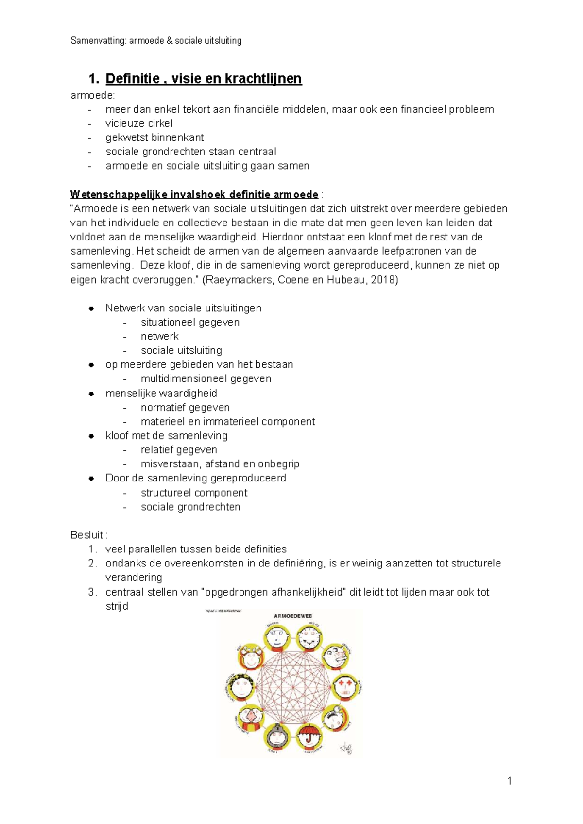 Samenvatting: Armoede en Sociale Uitsluiting - Definitie en ...