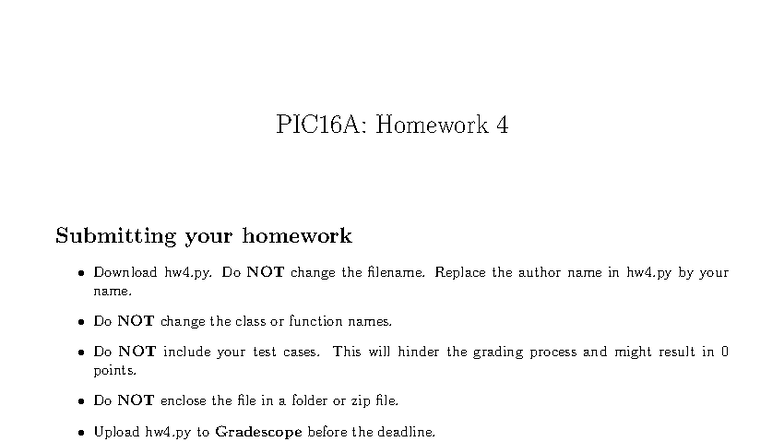 PIC16A: HW4 - Matrix Class Implementation Assignment - Studocu
