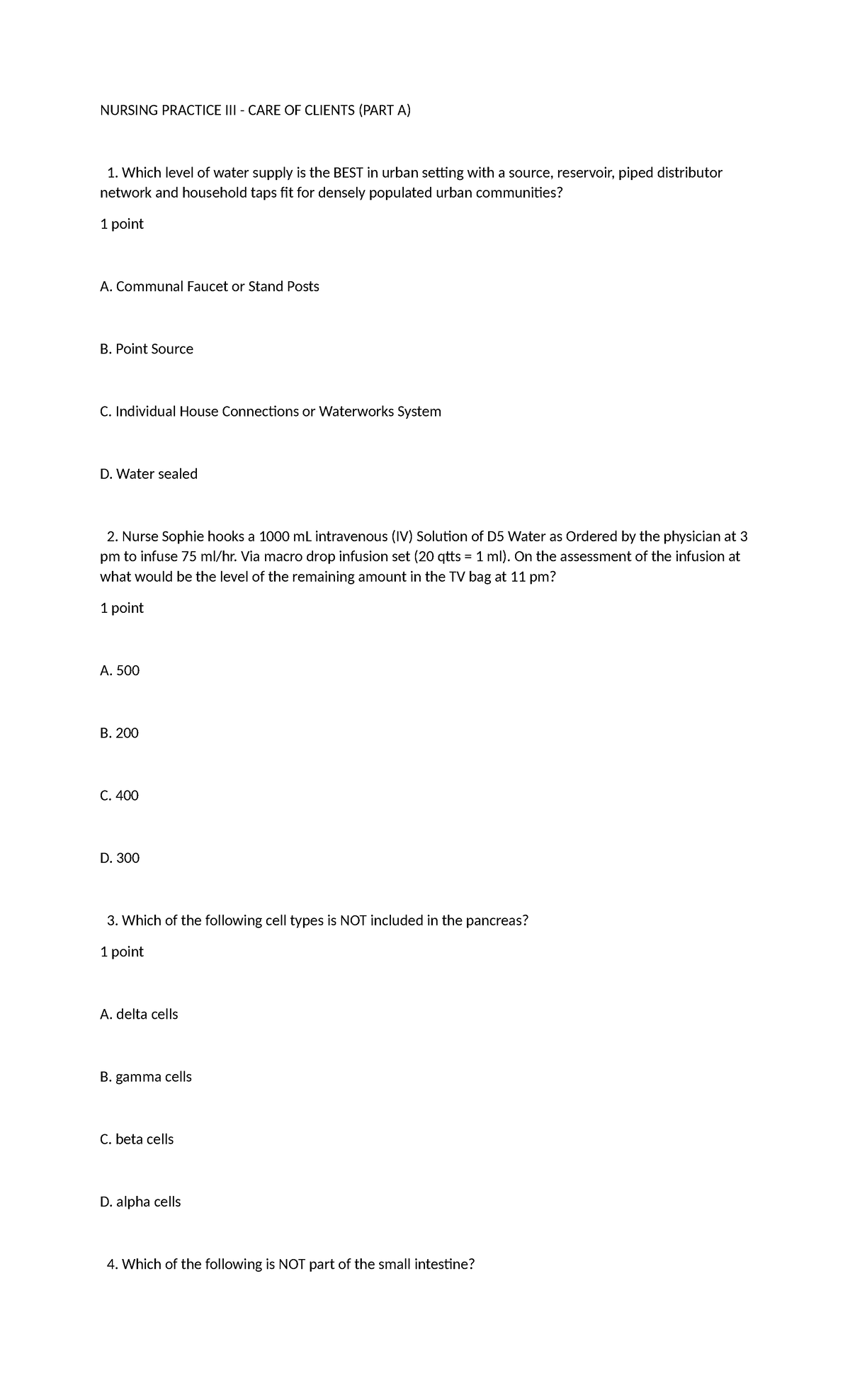 NURSING PRACTICE III - Client Care Notes and Exam Prep - Studocu