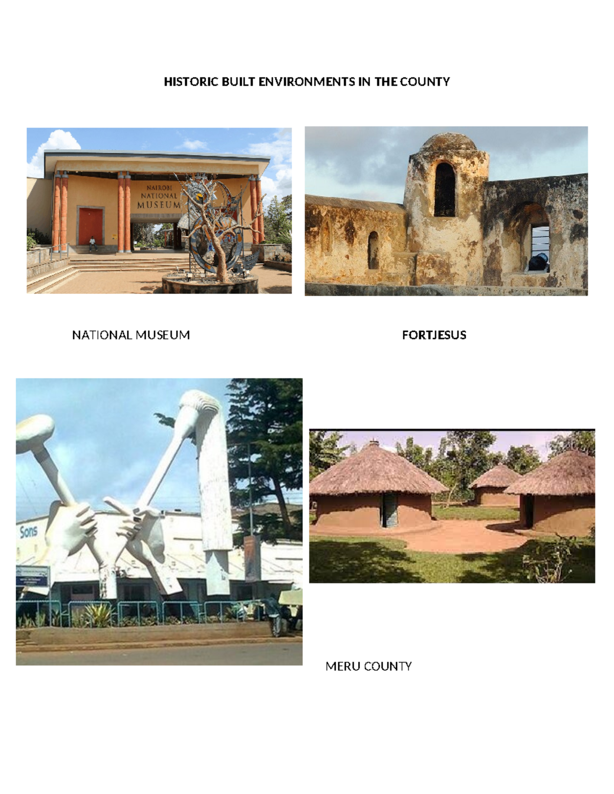 Historic Built Environments IN THE County - physical planing - HISTORIC ...