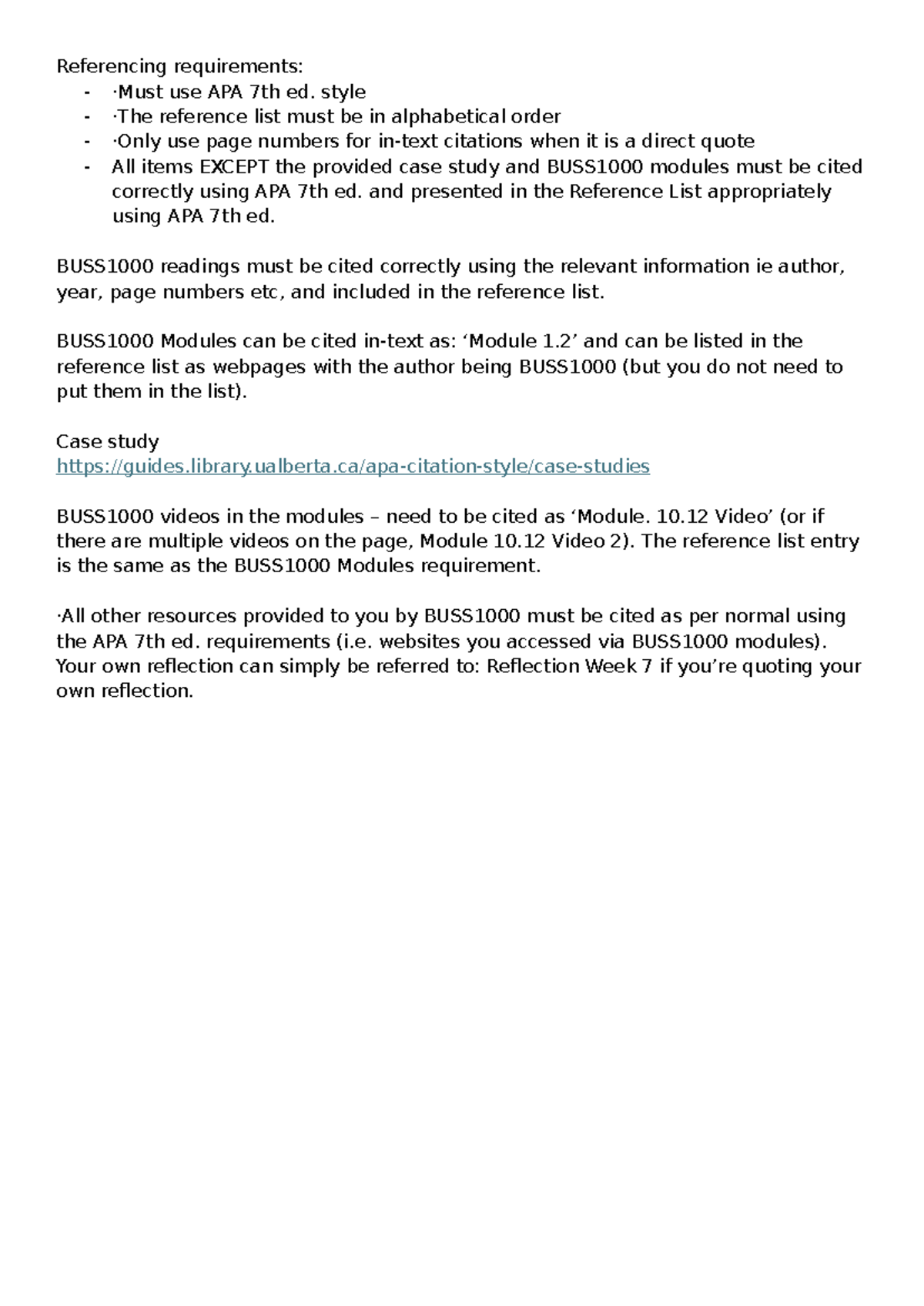 Week 13 Tutorial Notes: APA 7th Ed. Referencing & Strategic Analysis ...