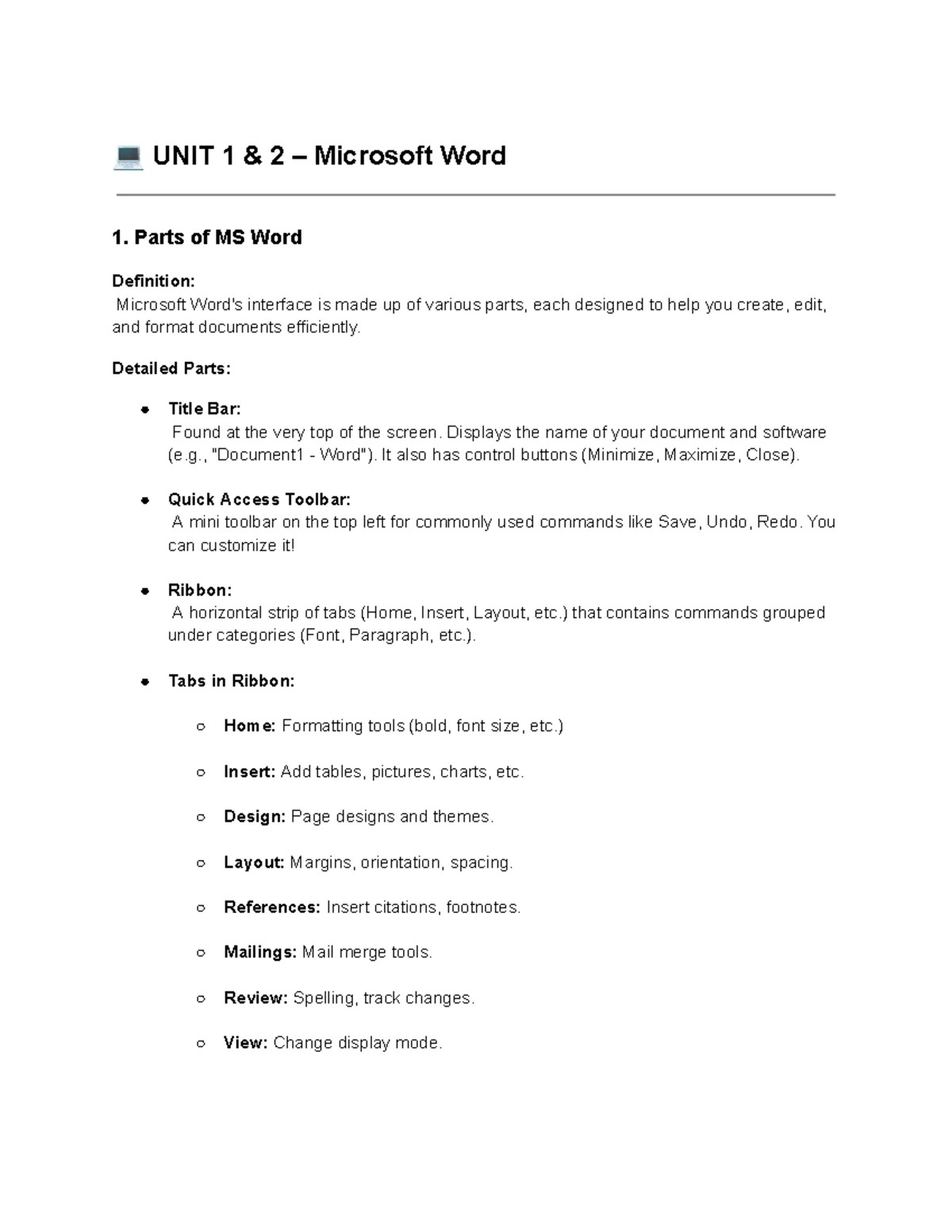 Advanced MS Word Features with Images - Advanced Features in Microsoft ...