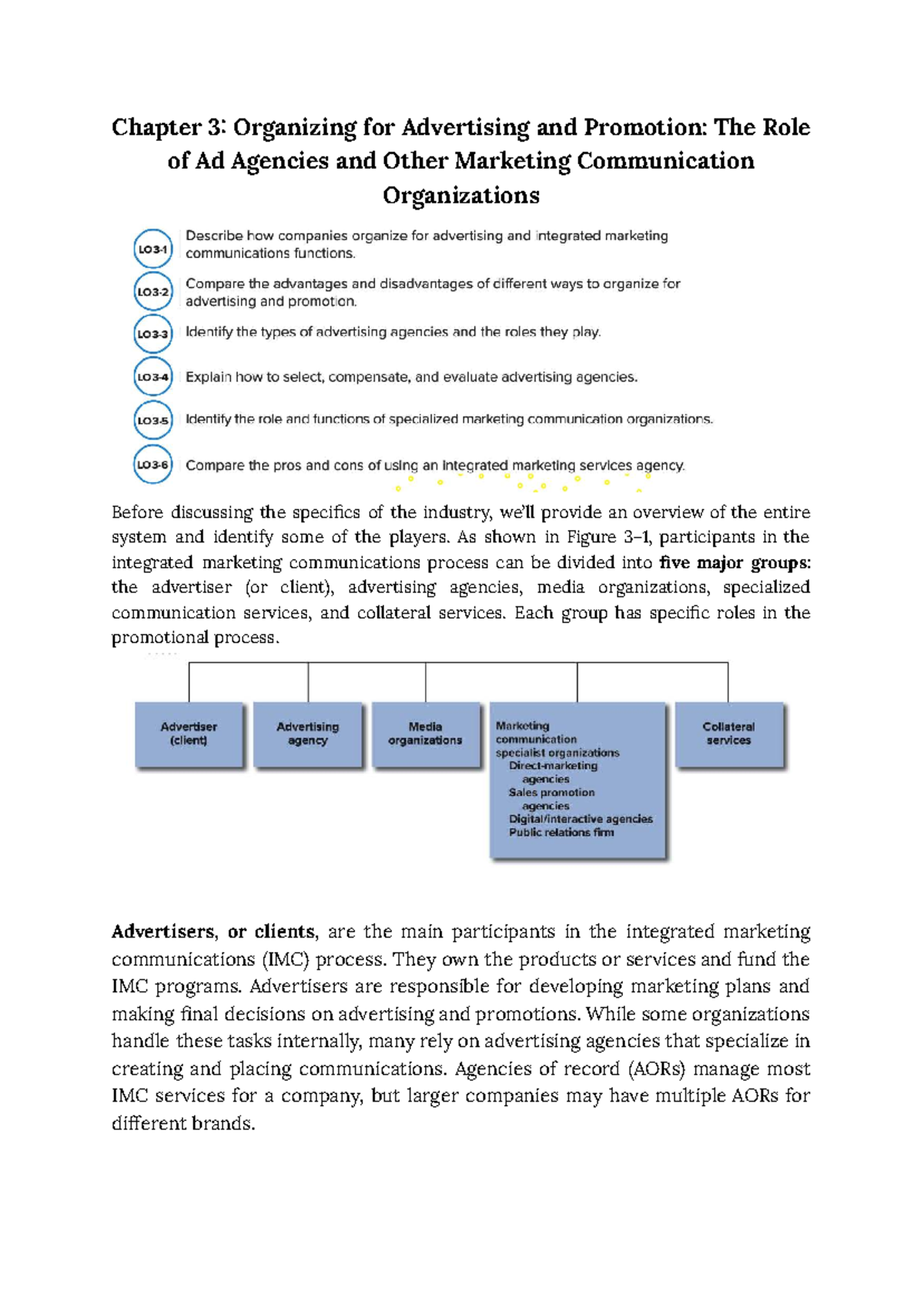 Chapter 3: Organizing for Advertising & Promotion in IMC (IMC Notes ...