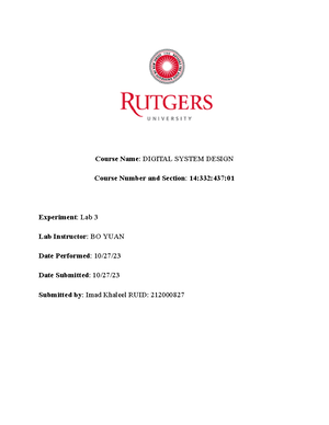 Recitation 12 Notes for Course Code [Insert Code Here] - Recitation 12 ...