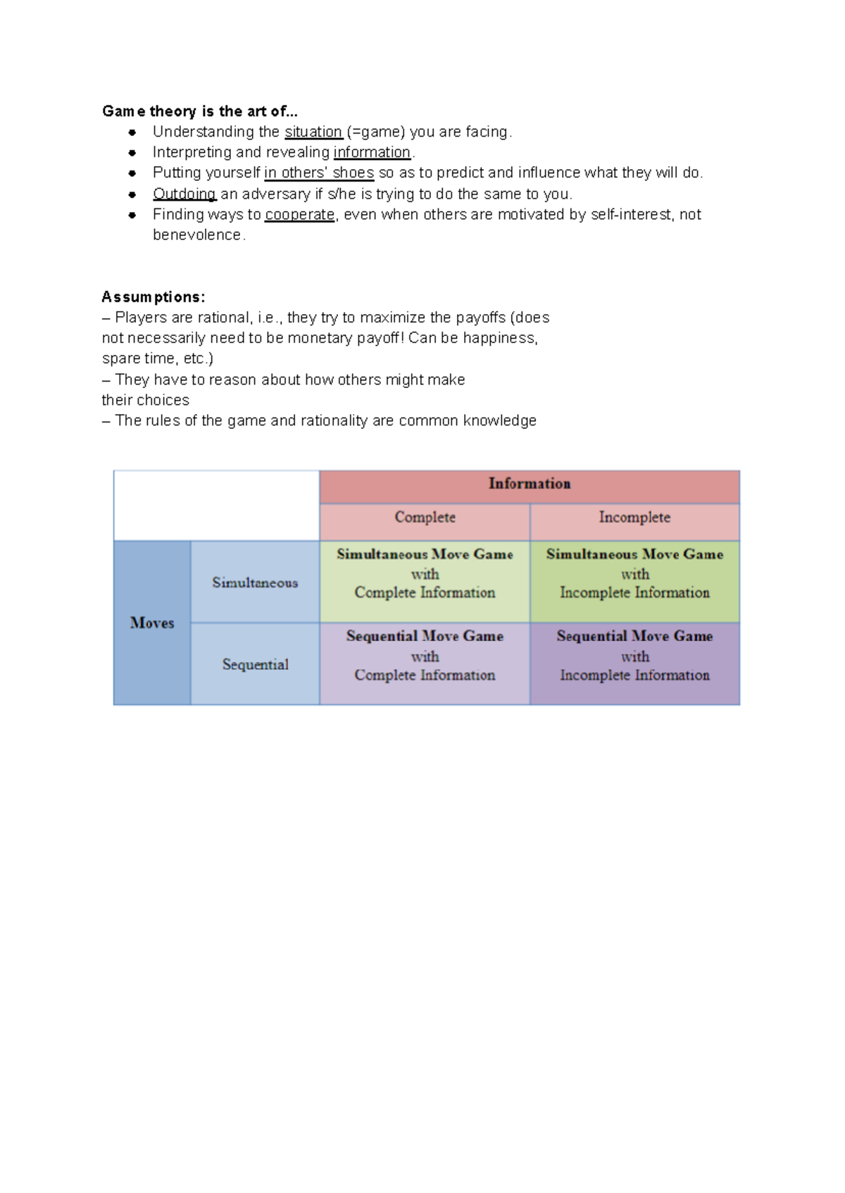 PIBS Lecture Notes - Weeks 1-3: Game Theory & Nonviolent Communication ...