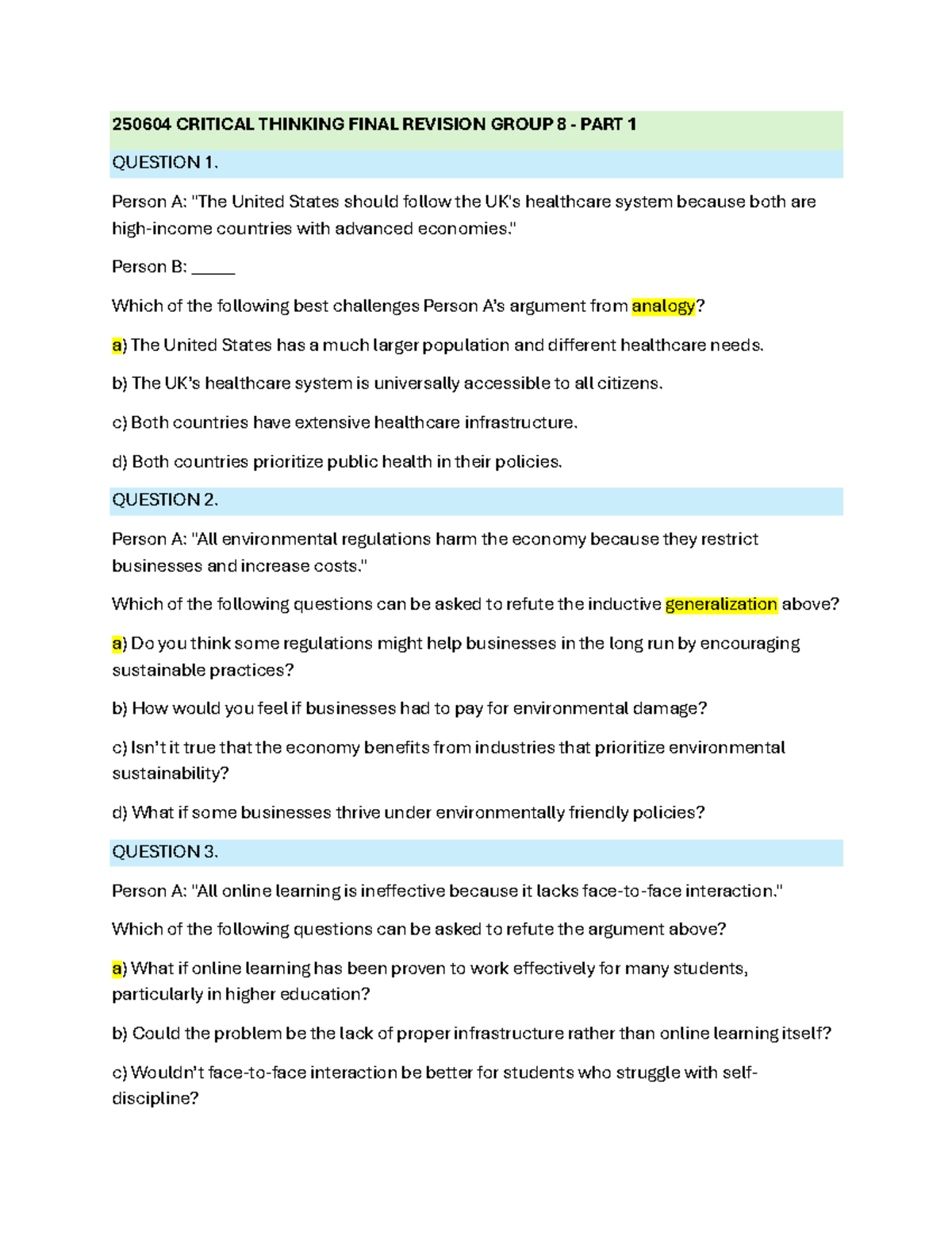 250604 CRITICAL THINKING FINAL REVISION GROUP 8 PART 1 QUESTIONS ...