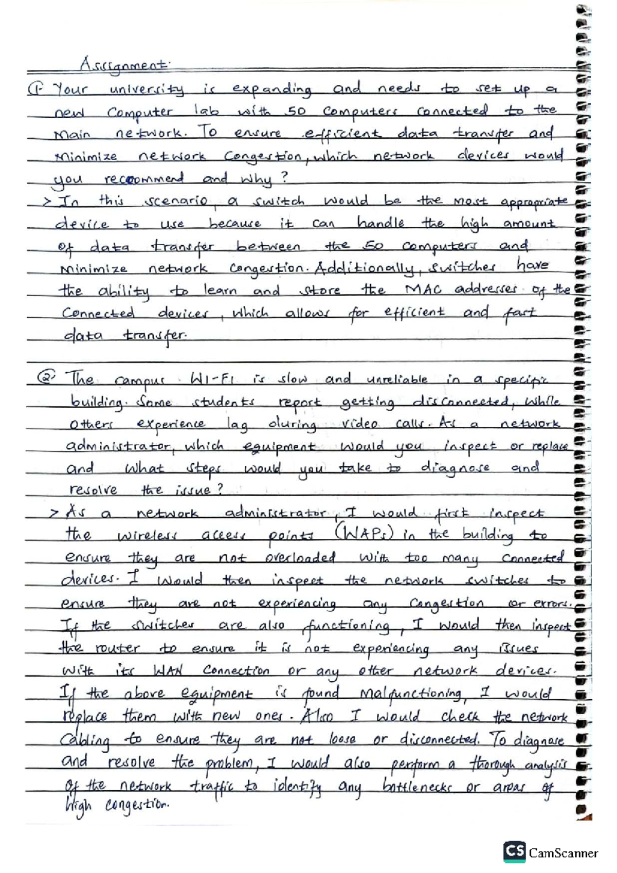 Computer Networks Assignment: Recommendations for Lab Setup and ...