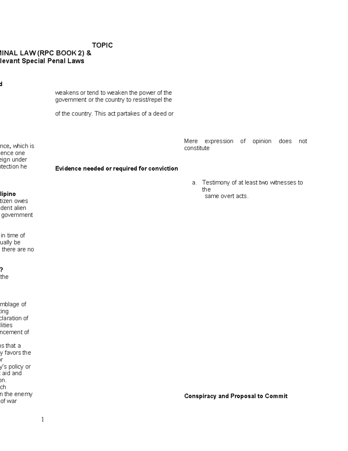 Criminal Law Review Notes: Key Concepts & Principles (Book 2) - Studocu