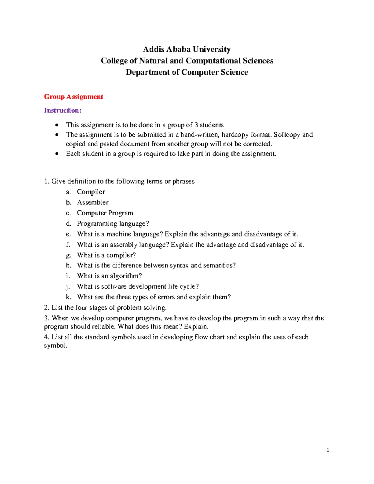 CS101: Syllabus for Fundamentals of Computer Science & Programming ...