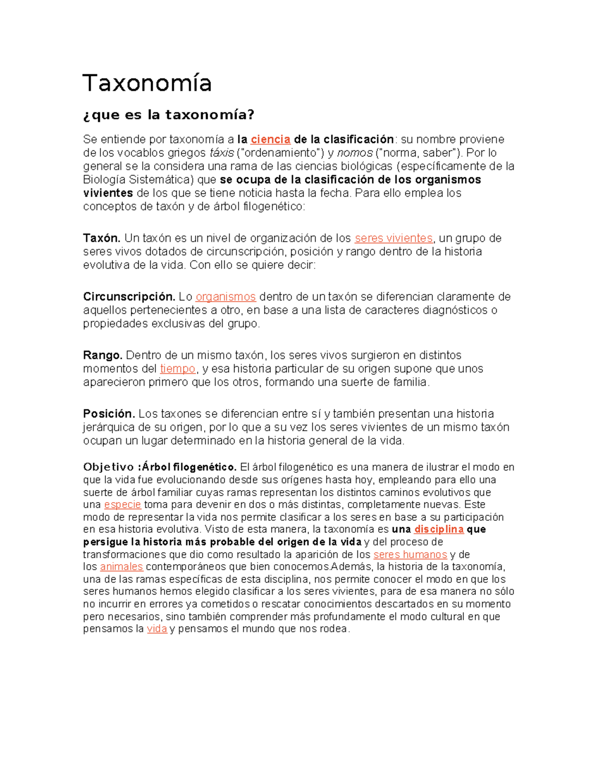 Taxonomía: Clasificación y Evolución de los Organismos en Biología ...