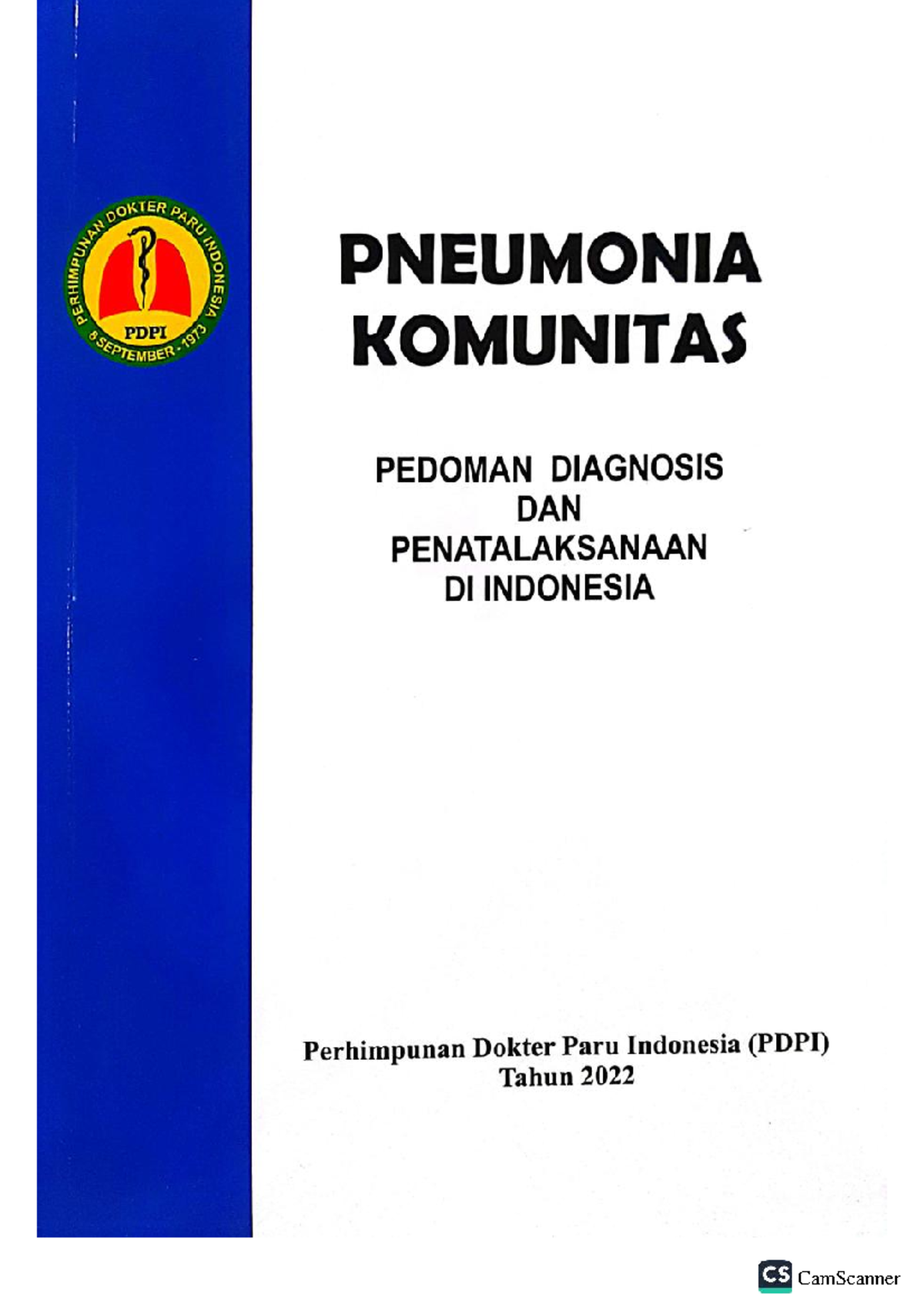 Pedoman Diagnosis dan Penatalaksanaan Pneumonia Komunitas PDPI 2022 ...