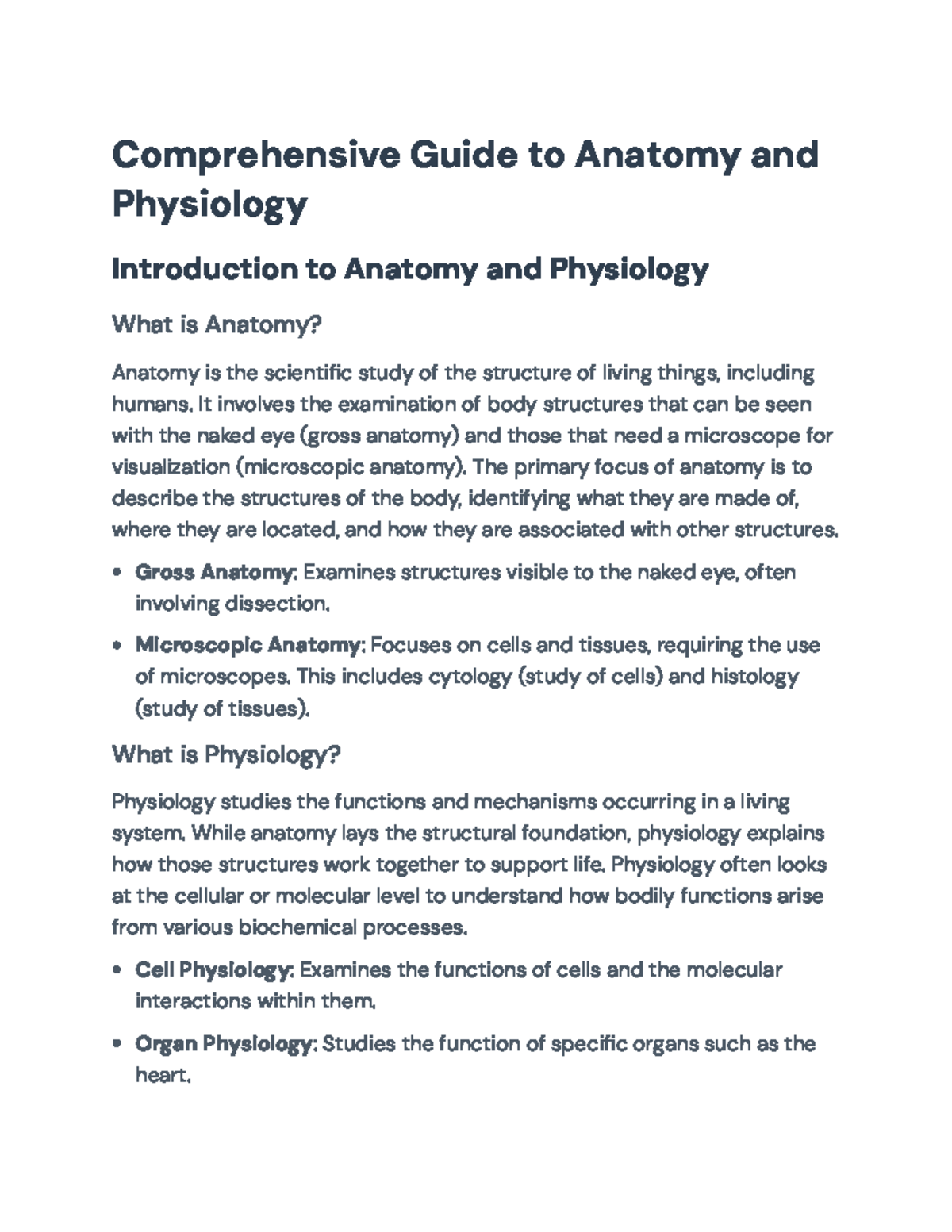 Comprehensive Guide to Anatomy and Physiology: Concepts & Techniques ...