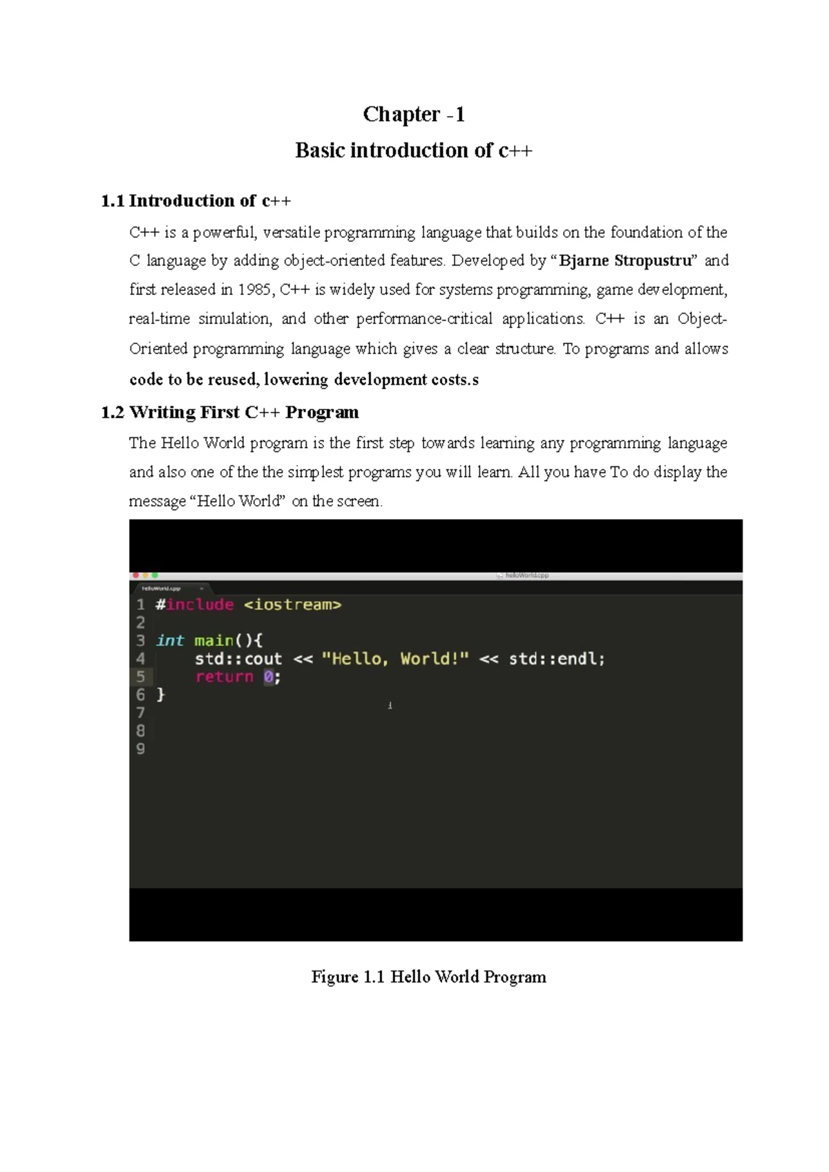 Chapter 9 - File Handling Basics in C++ Training Report - Studocu
