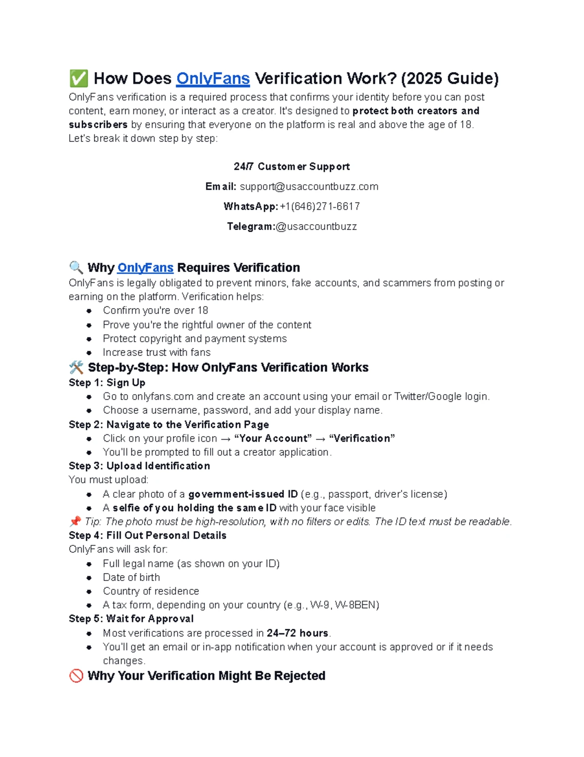 How to Get Verified on Only Fans The Complete 2025 Step-by-Step Guide ...