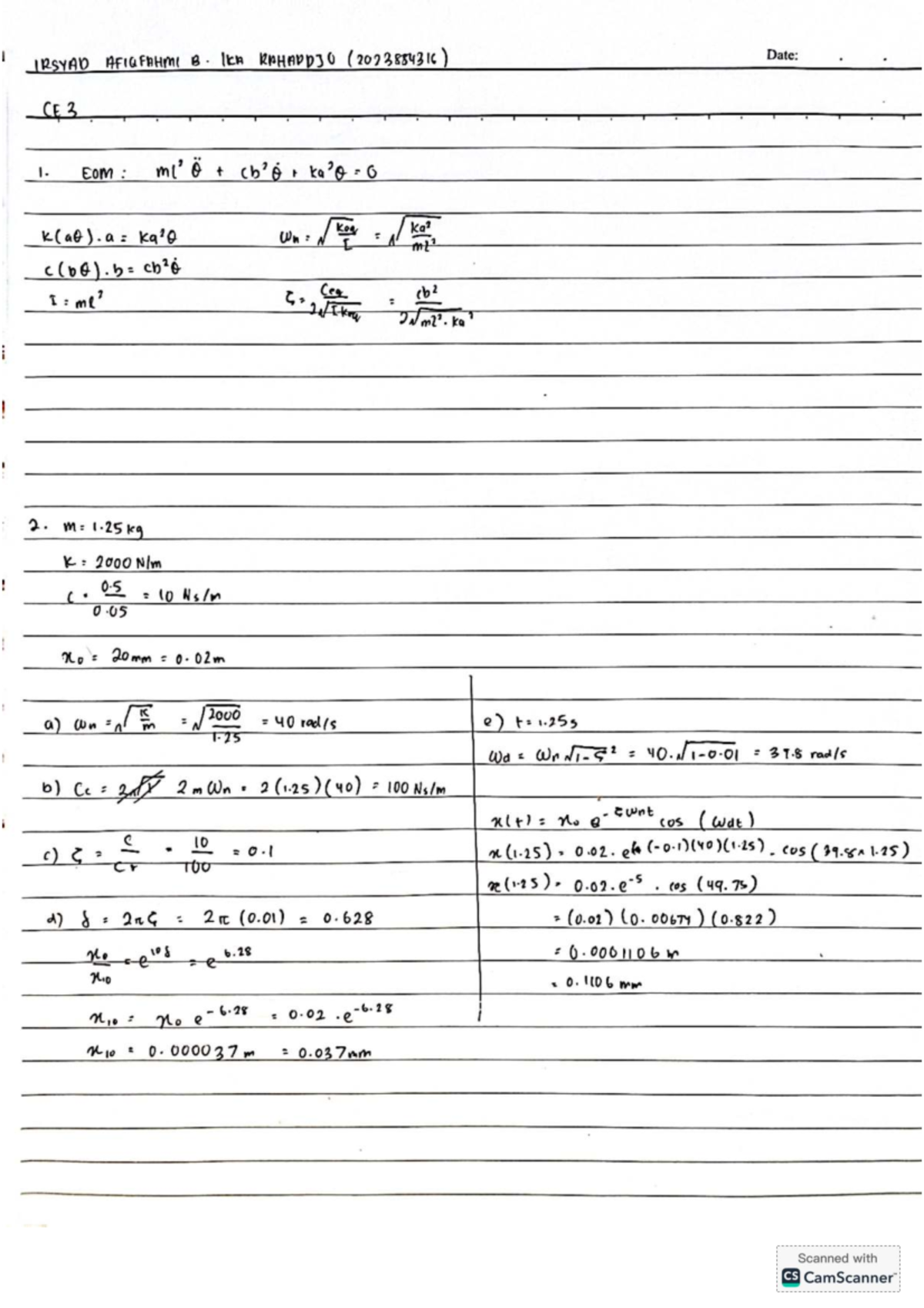 CE3 Tutor Notes for Irsyad Afiqfahmi (2023884316) - Studocu