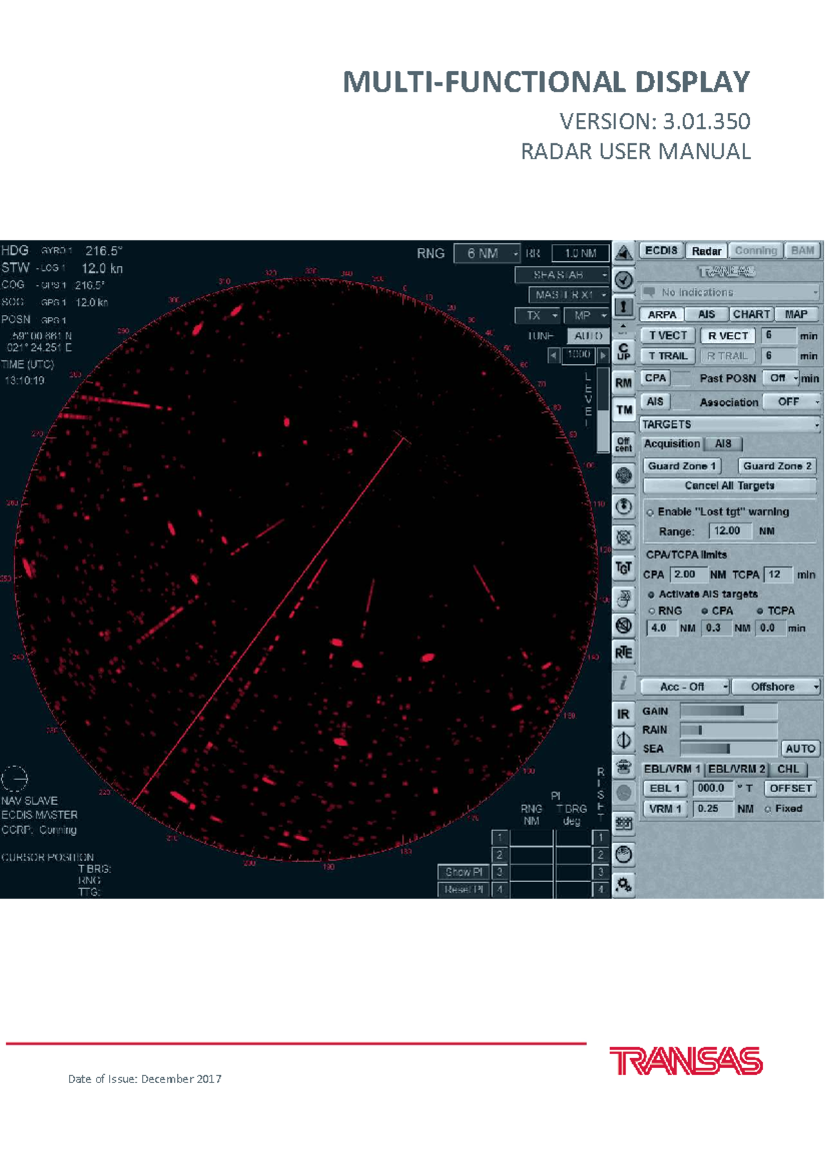 MFD 3.01.350 RADAR User Manual: Comprehensive Guide - Studocu