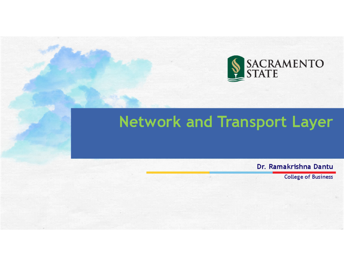 DCN_Ch_05 - Network and Transport Layer Functions Overview - Network ...