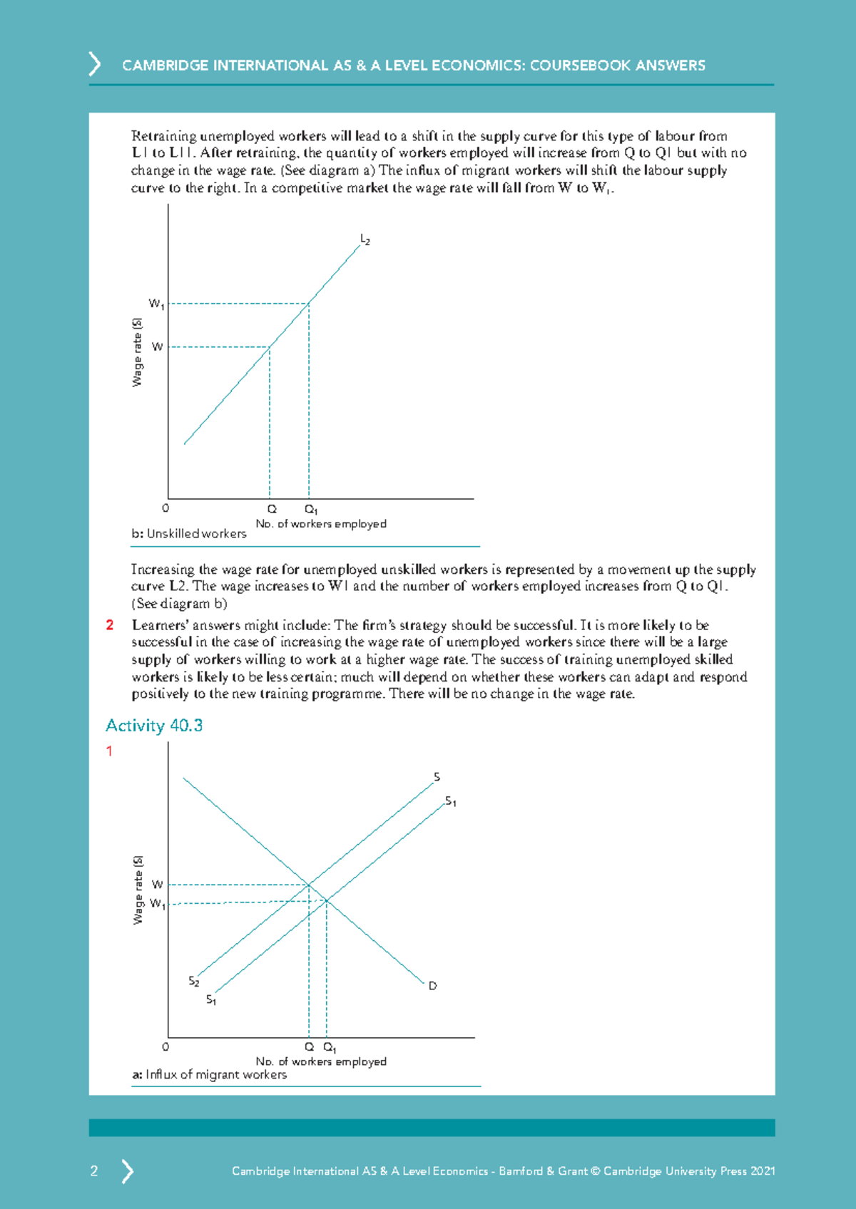 Cambridge International AS A Level Economics: Coursebook Answers - Studocu