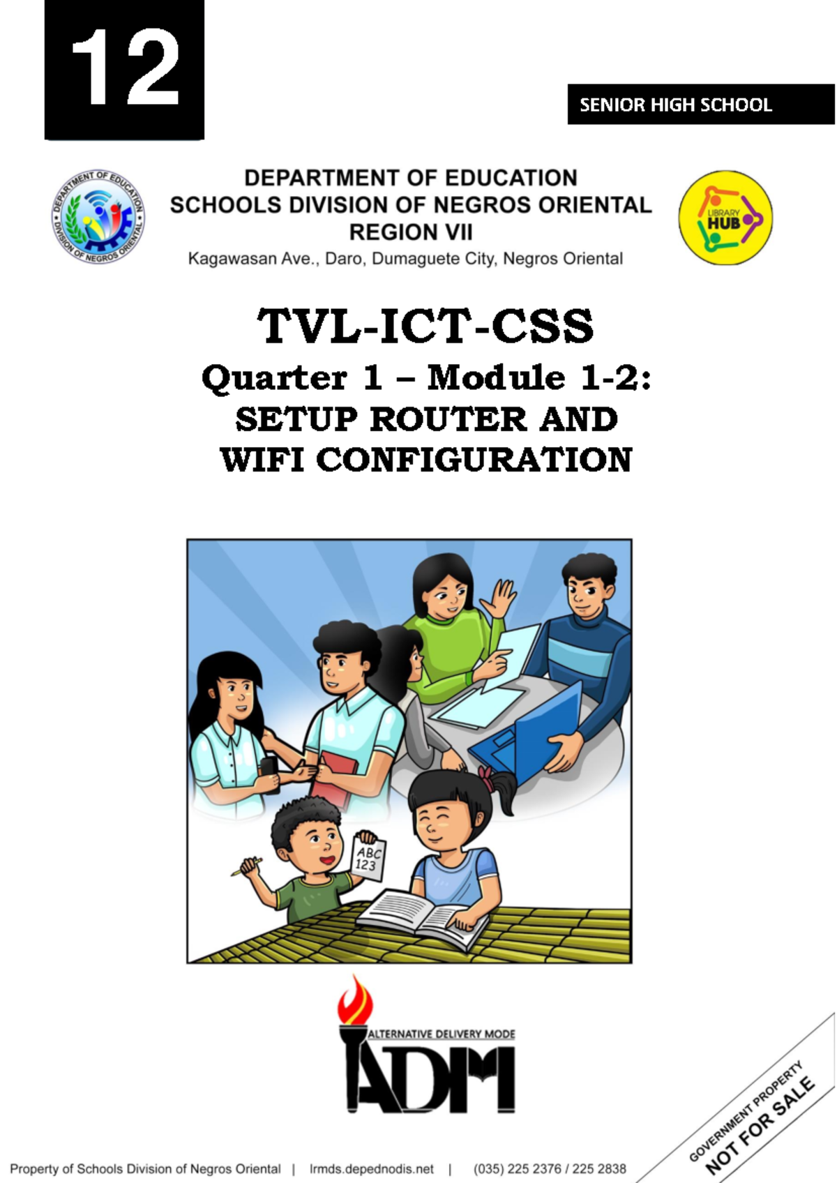TVL ICT: Grade 12 Q1 Module on Router & WiFi Configuration - Studocu