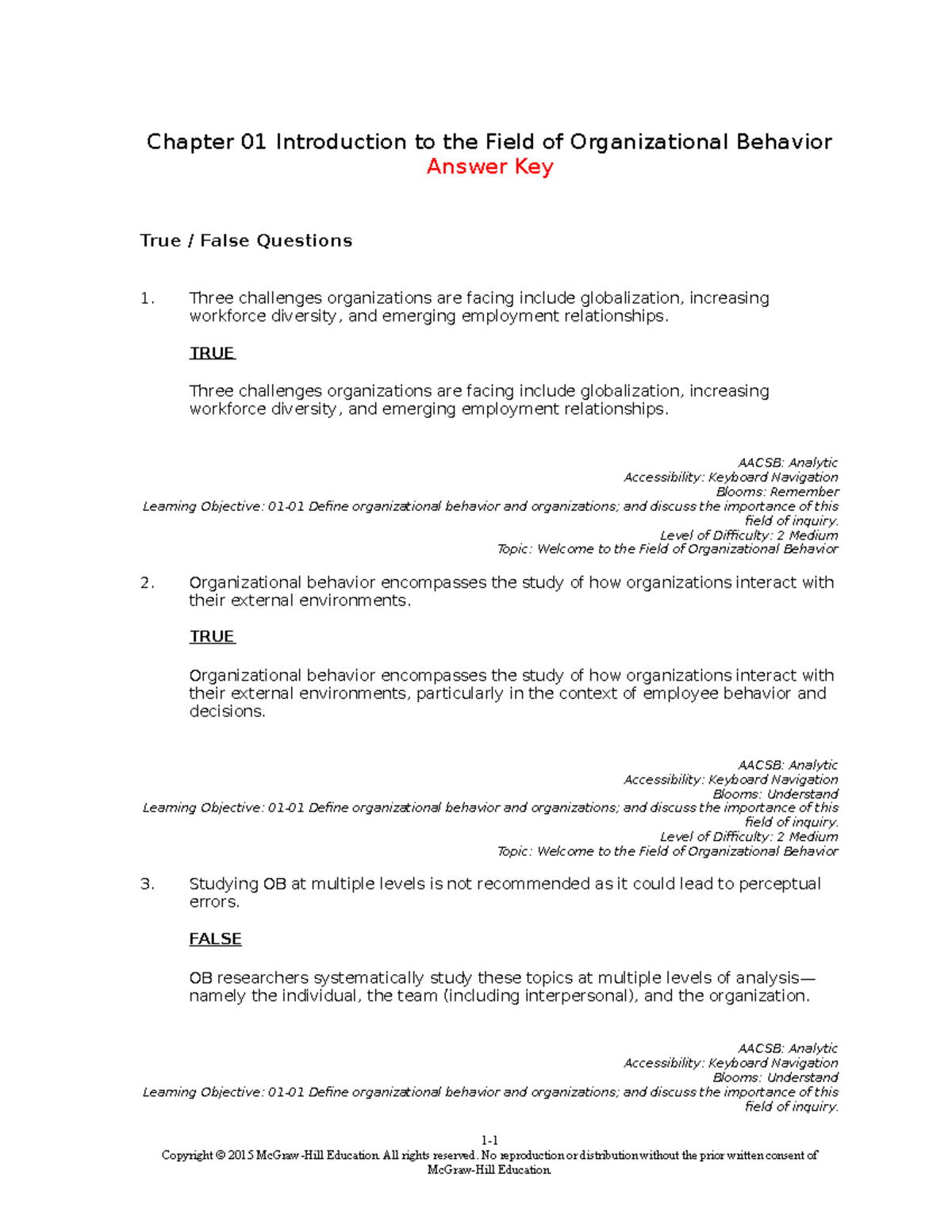 TBChap 001 - Introduction to Organizational Behavior Insights