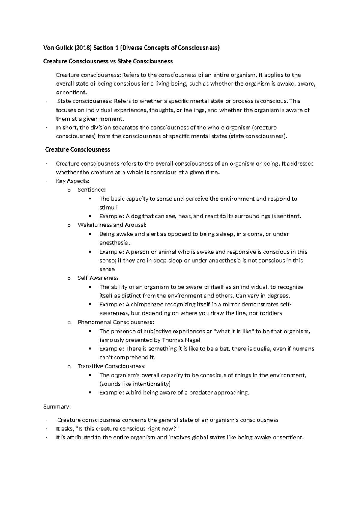 PHIL 101: Summary of Consciousness Concepts and Property Dualism ...