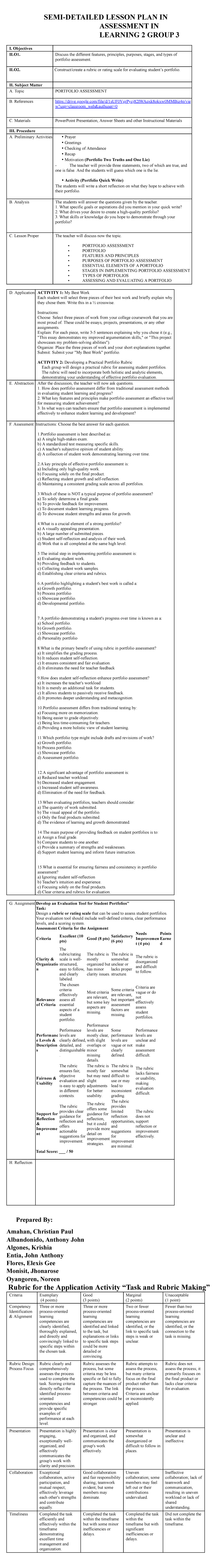 G3-AL2-SDLP - Detailed lesson plan template - SEMI-DETAILED LESSON PLAN ...