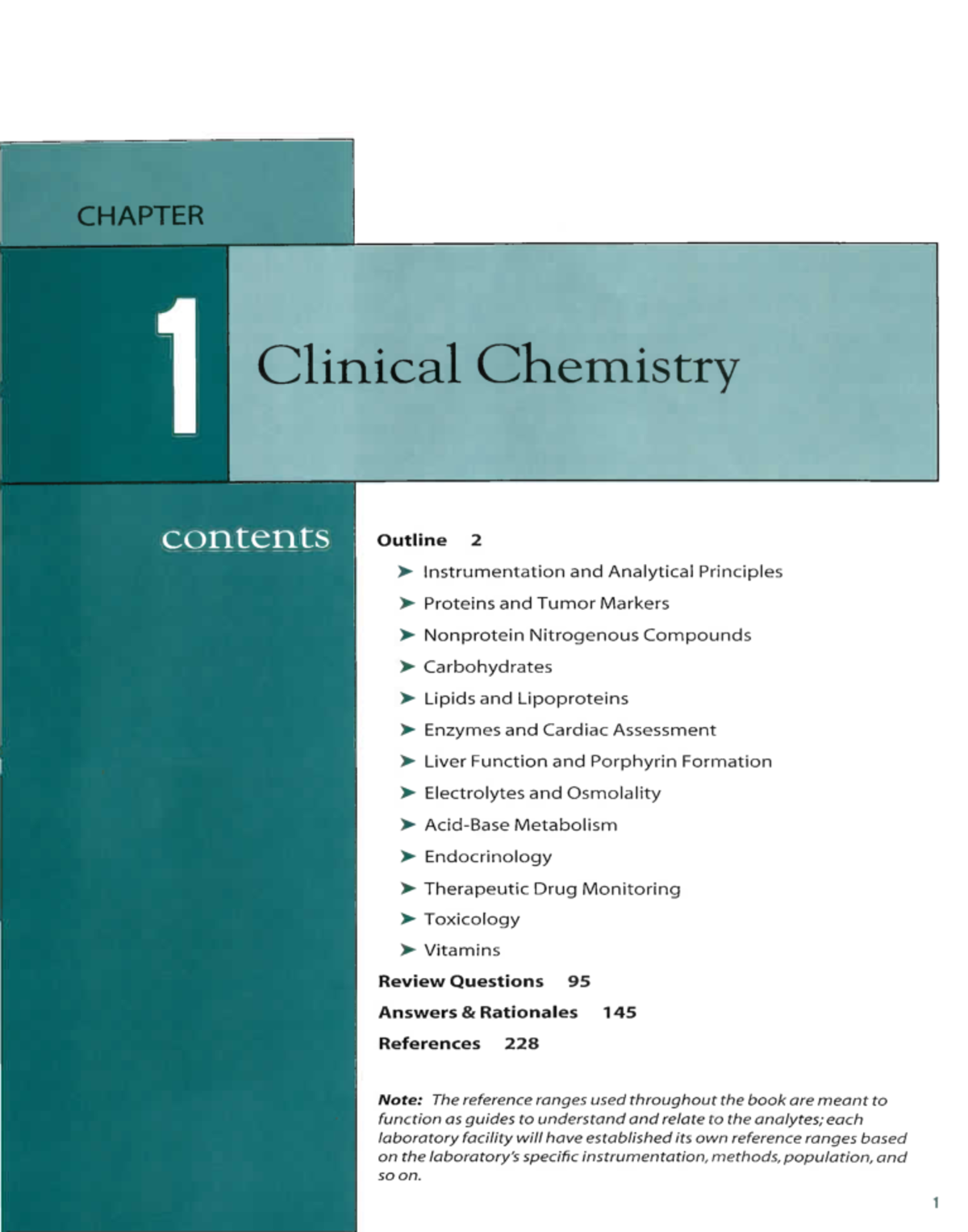 C01 Clinical Chemistry: Instrumentation & Analytical Principles ...