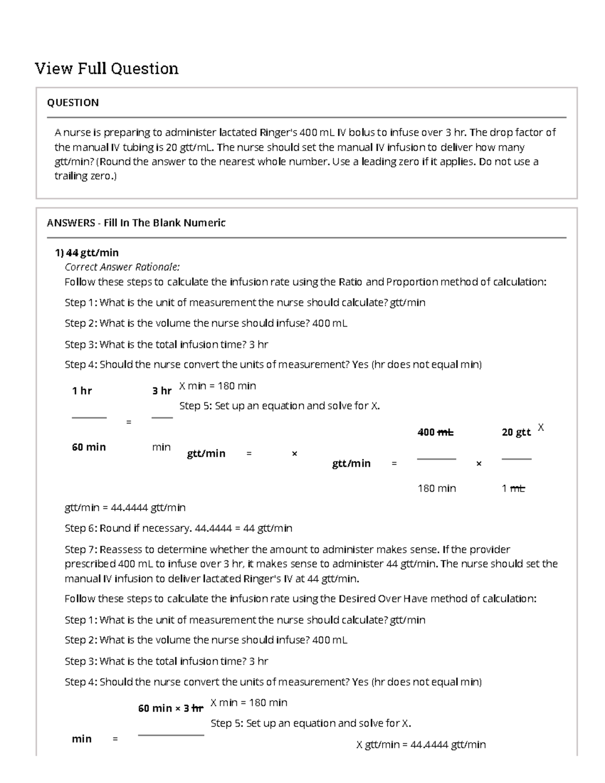 4 - Material needed for success - View Full Question QUESTION A nurse ...
