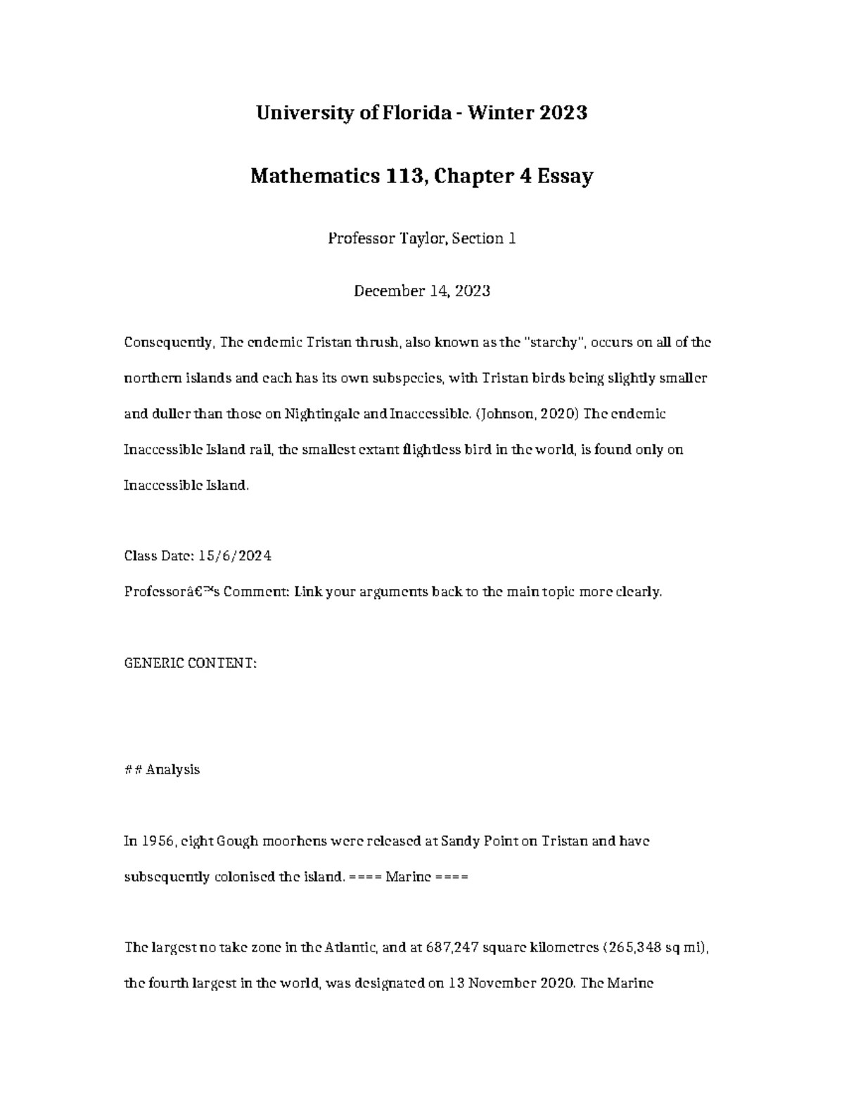 Mathematics 113 Winter 2023, Chapter 7 Paper - The Fox Theatre - Studocu