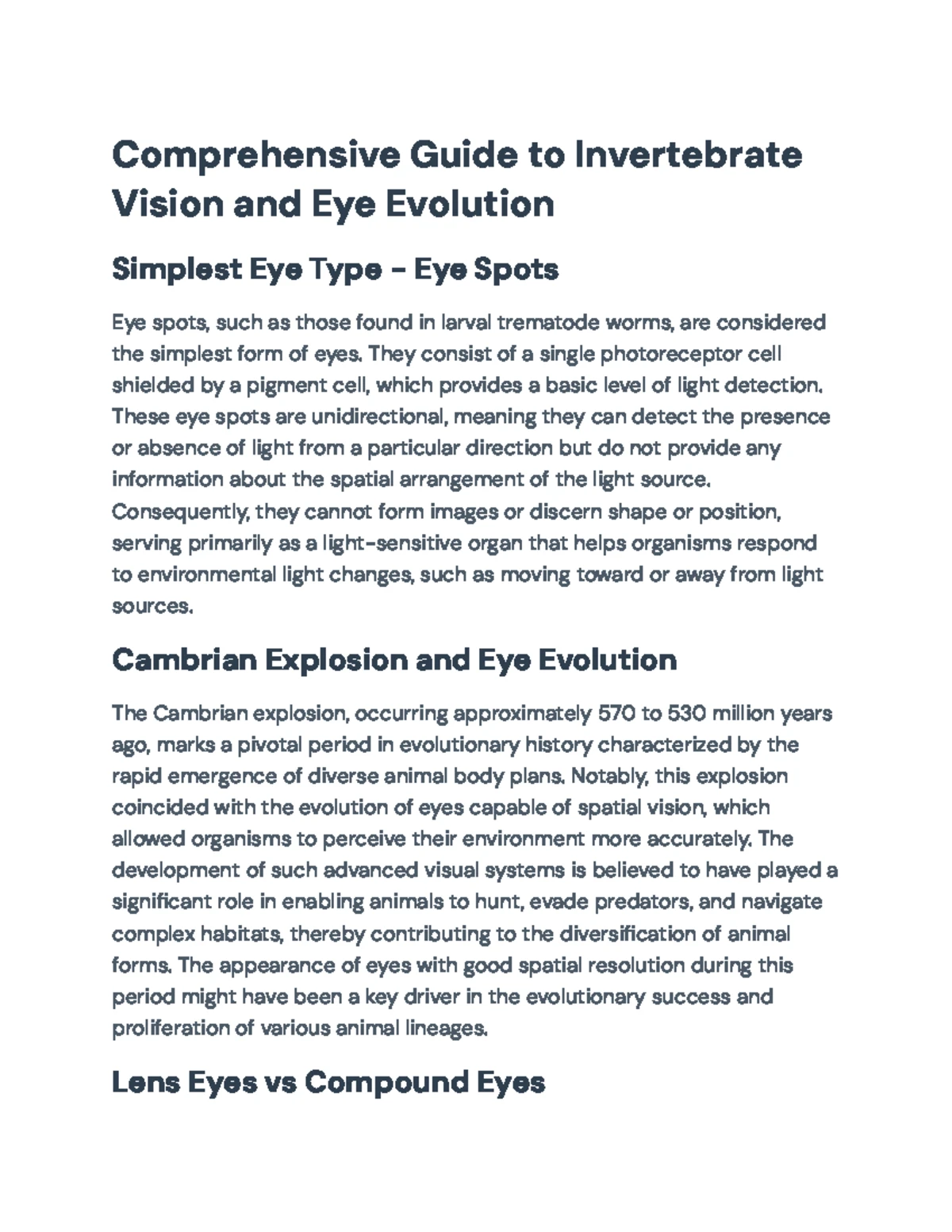 Invertebrate Vision: Fiddler Crab Visual Field Analysis (BIOL 101 ...