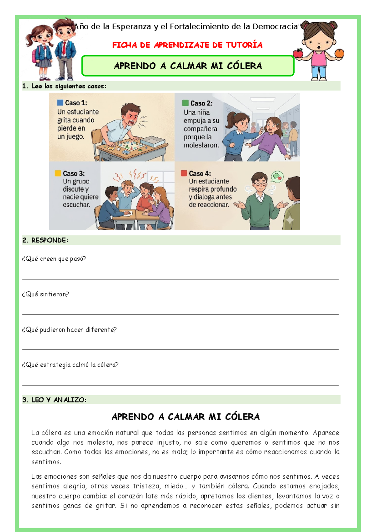 Ficha-LUN-TUT- Estrategias para Calmar la Cólera en Tutoría - Document Preview