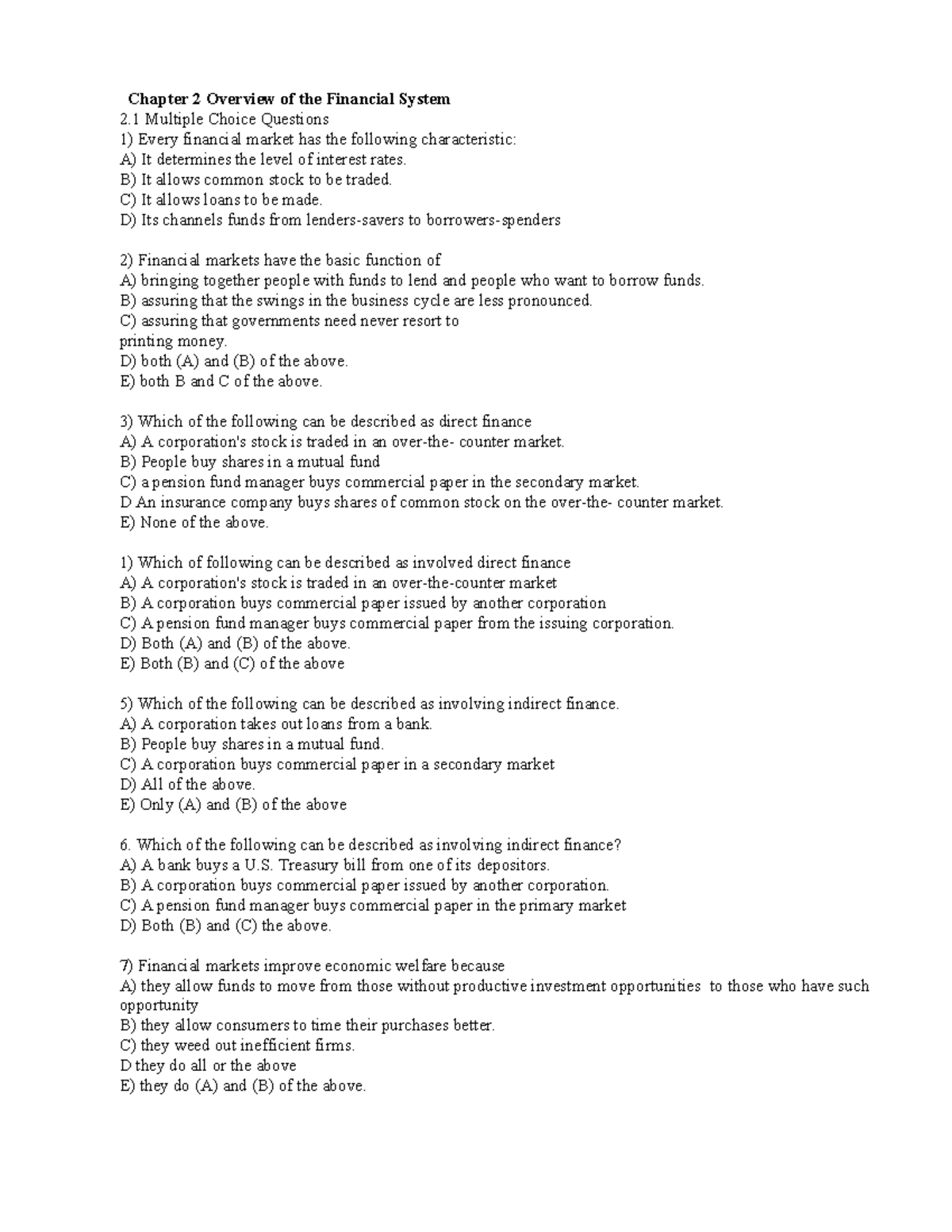 Tch - tài liệu tham khảo - Chapter 2 Overview of the Financial System 2 ...