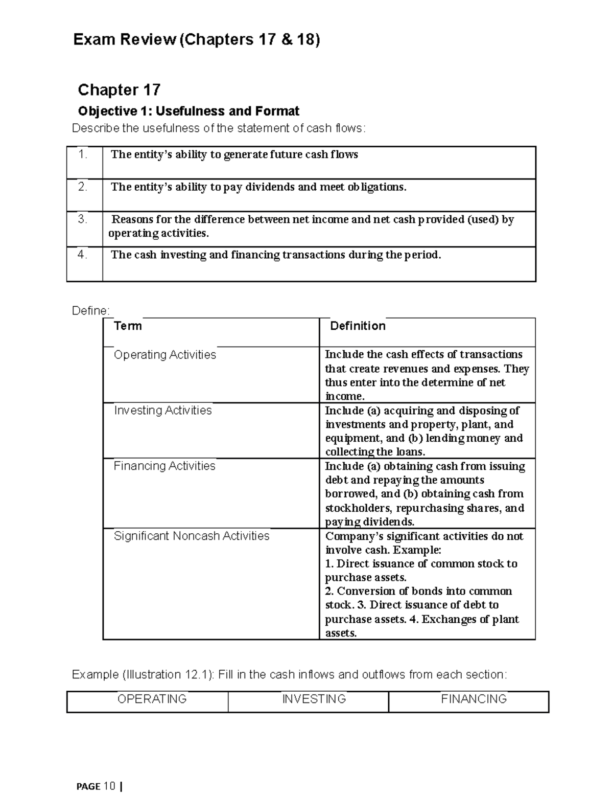 Exam Revision for Final - Chapter 17 & 18 Overview - Studocu