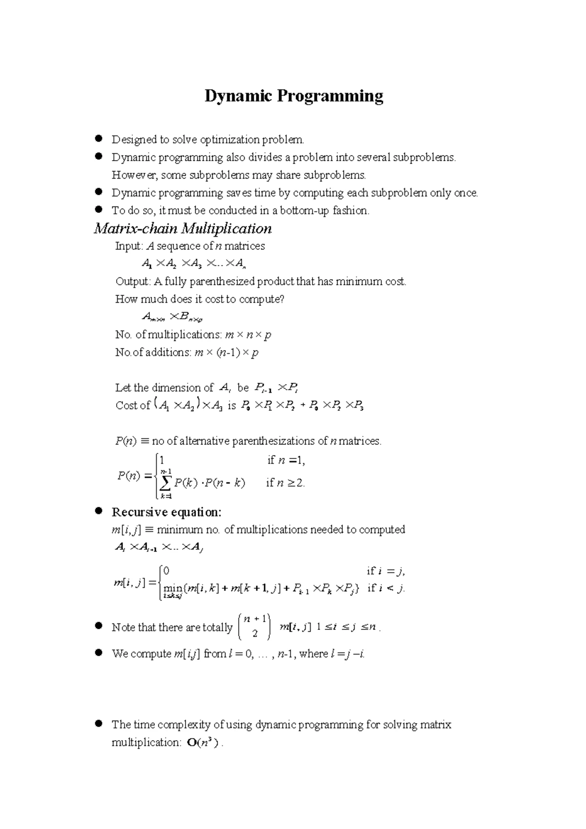 CS 3 Unit Lecture Notes and Key Concepts Summary - Studocu