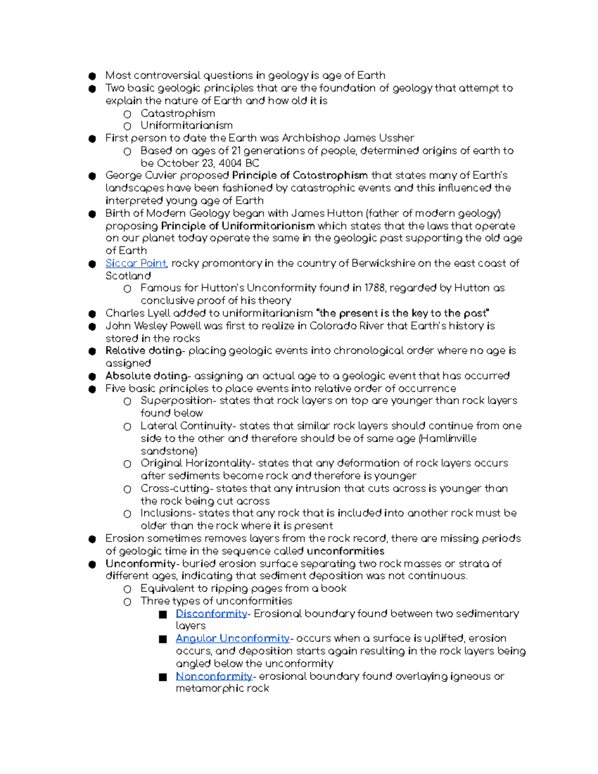 Module 7 Lecture Notes: The Dating of Rocks, Fossils, and Geologic ...