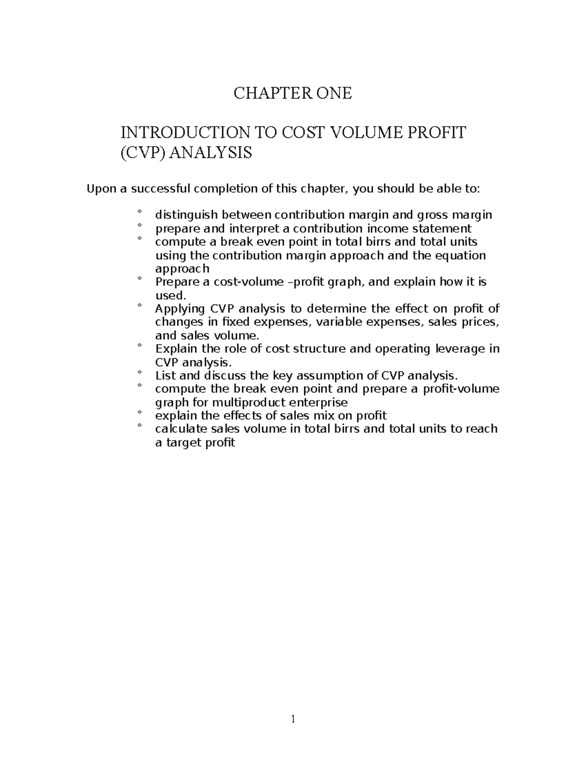 CVP Analysis: Understanding Cost, Volume, and Profit Interrelations ...