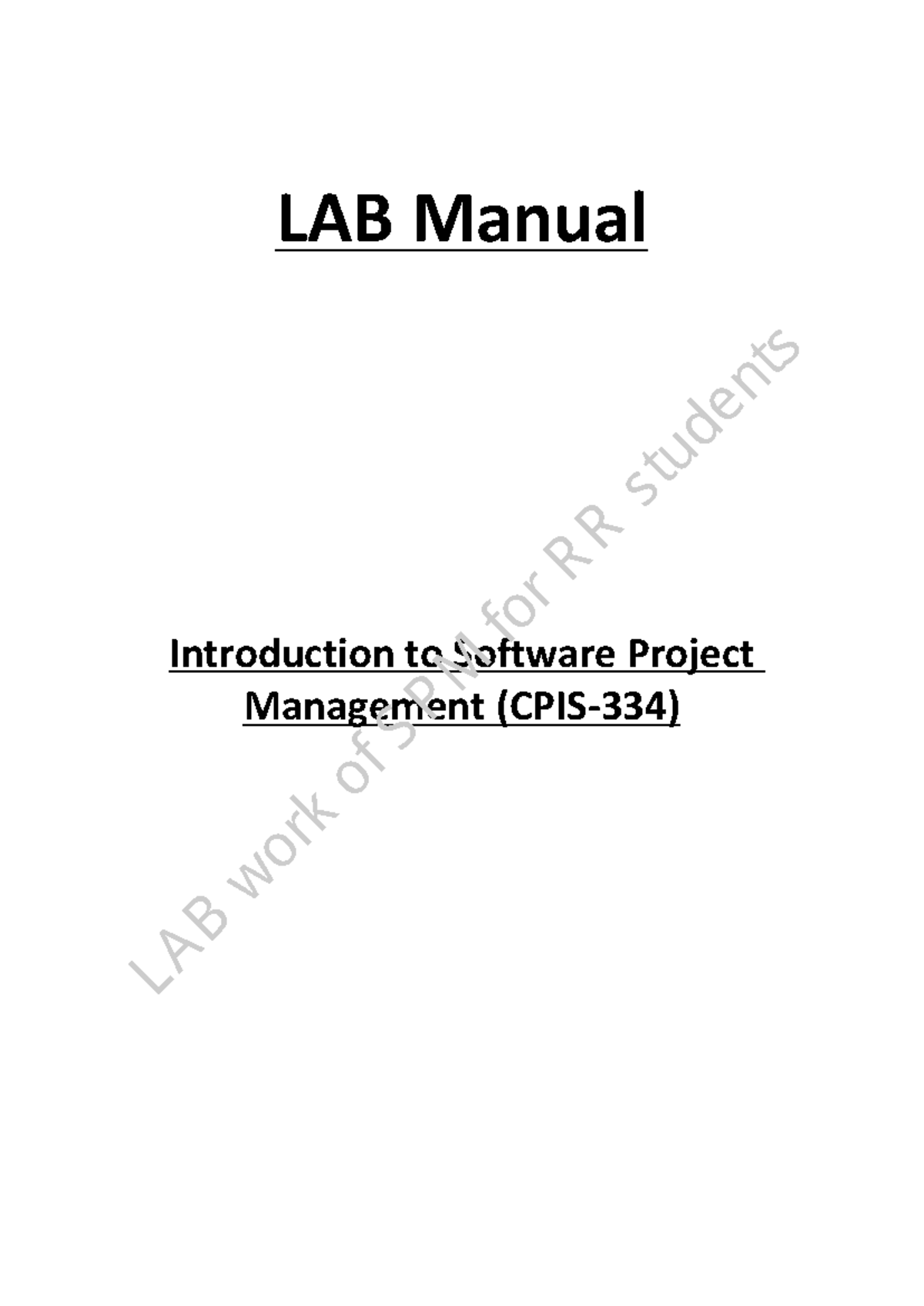 1LAB Manual CPIS-334-Term1 2012-ver2 updated - LAB Manual Introduction ...