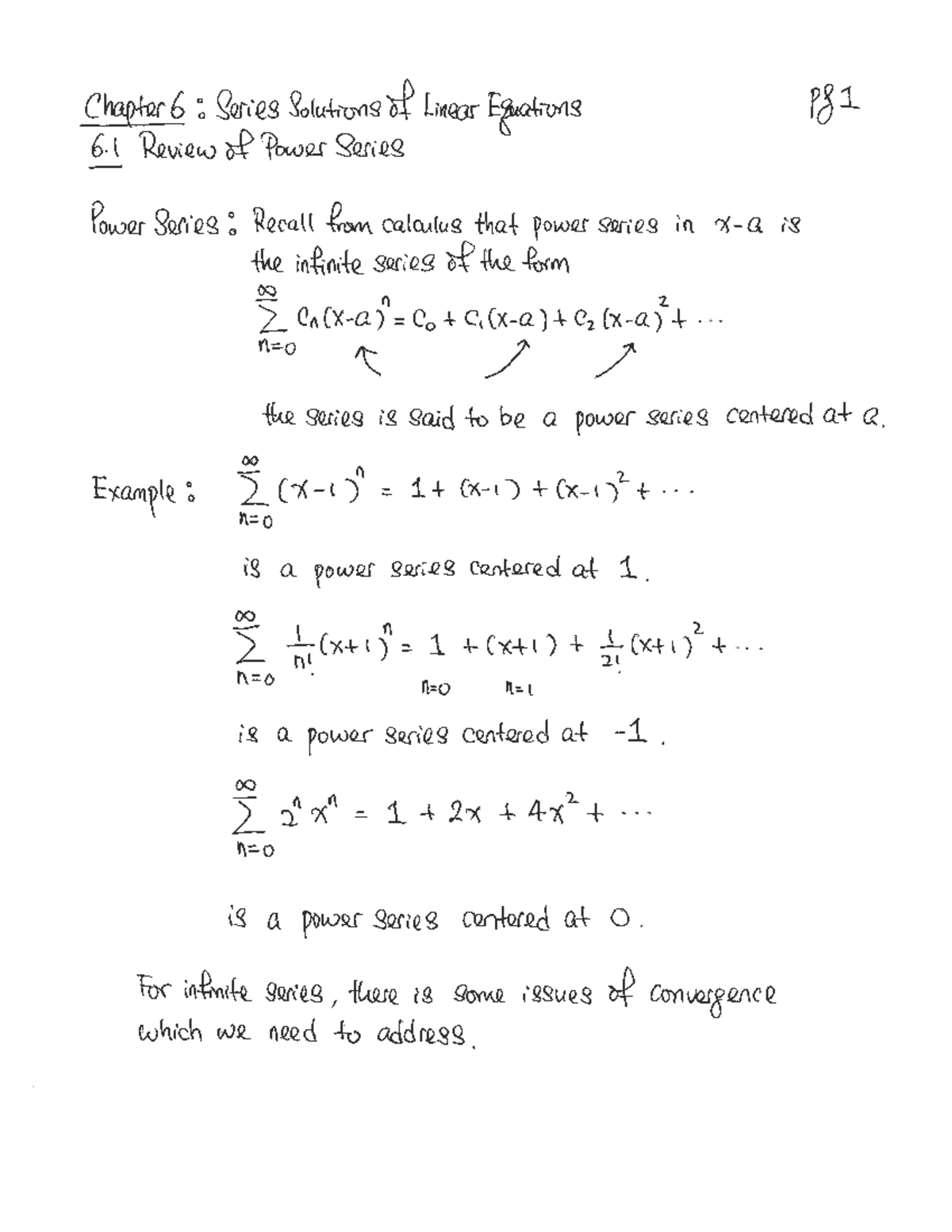Chapter 6: Series Solutions of Linear Equations - Studocu