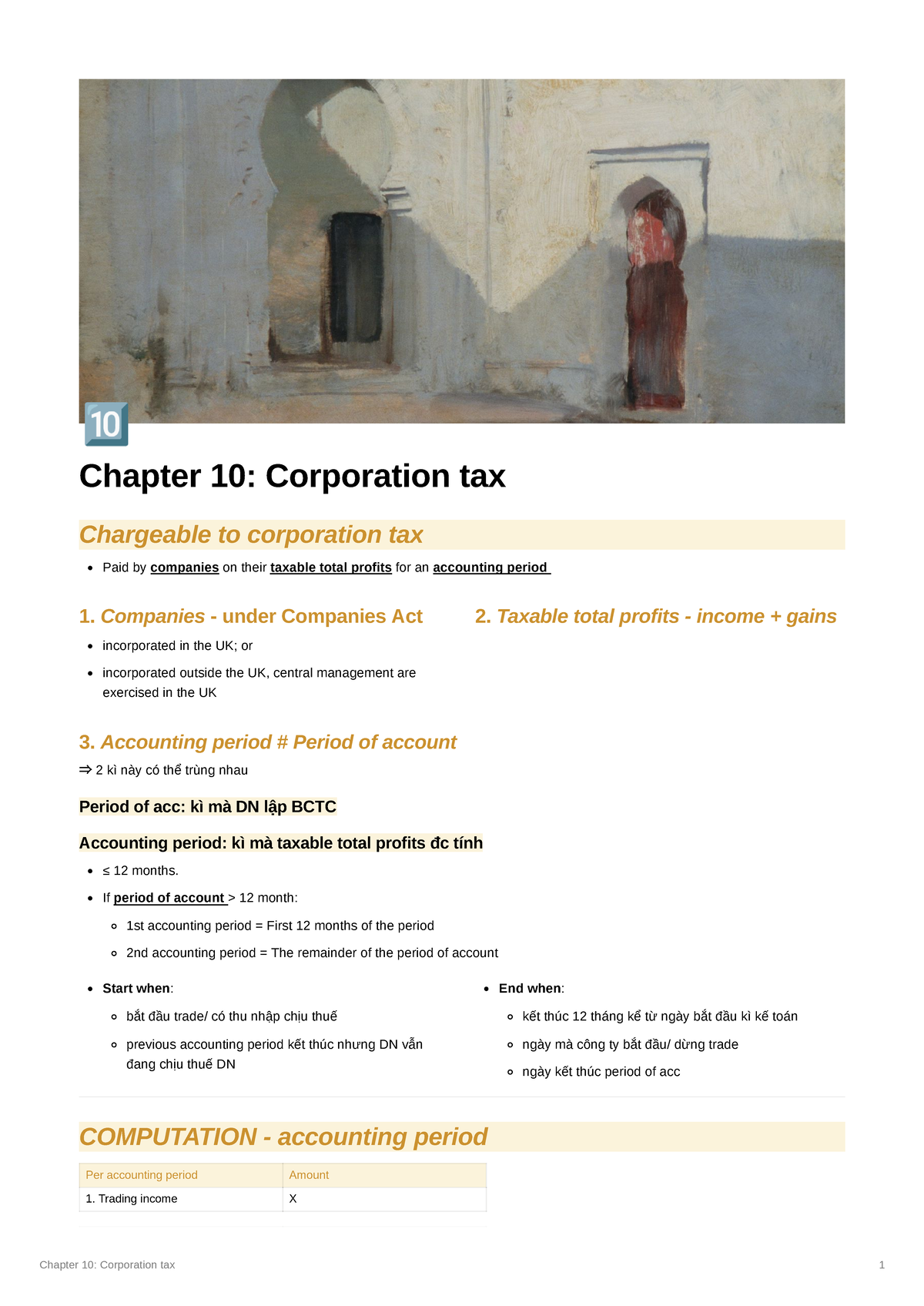 Chapter 10: Understanding Corporation Tax and Its Implications - Studocu