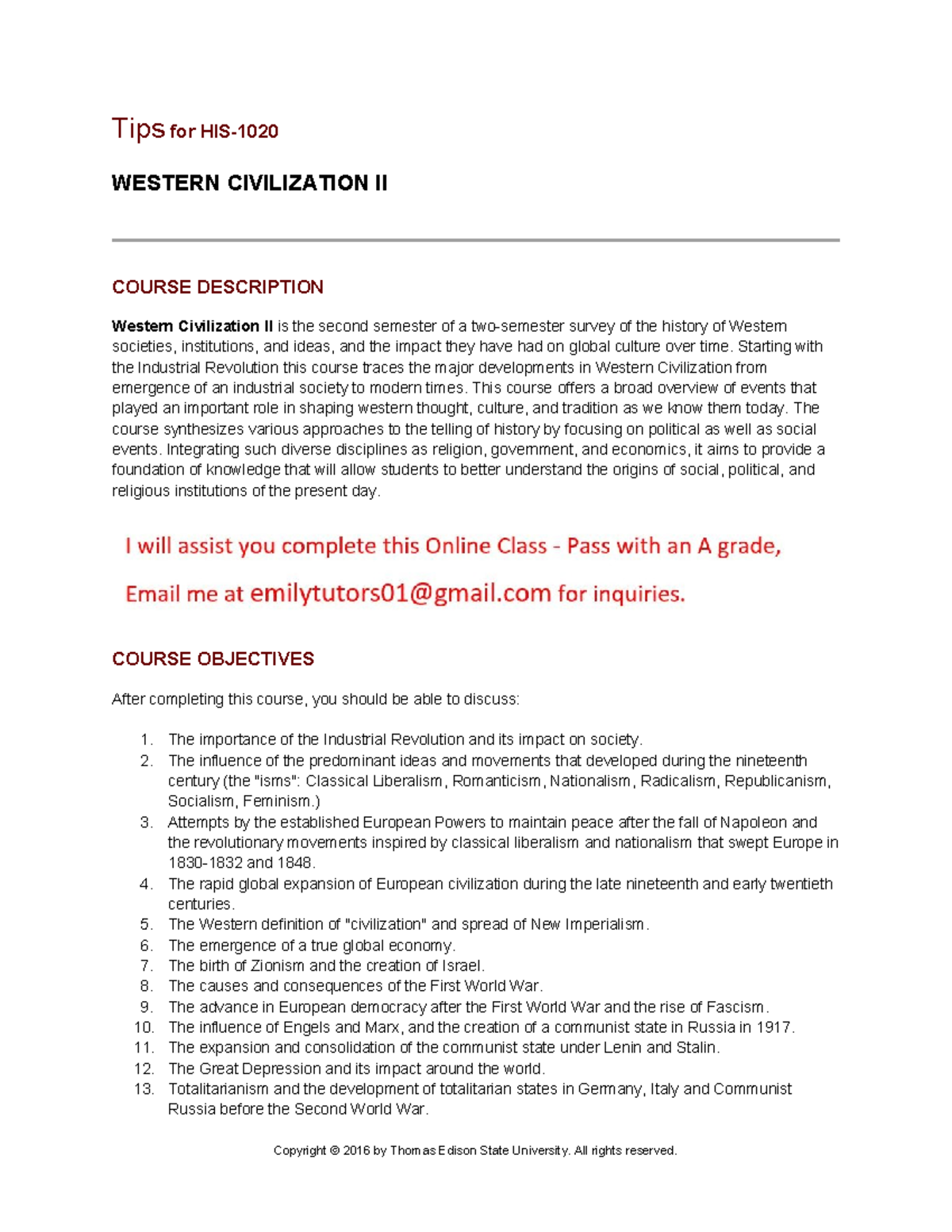 HIS 1020 Final Exam Study Guide: Western Civilization II Overview - Studocu