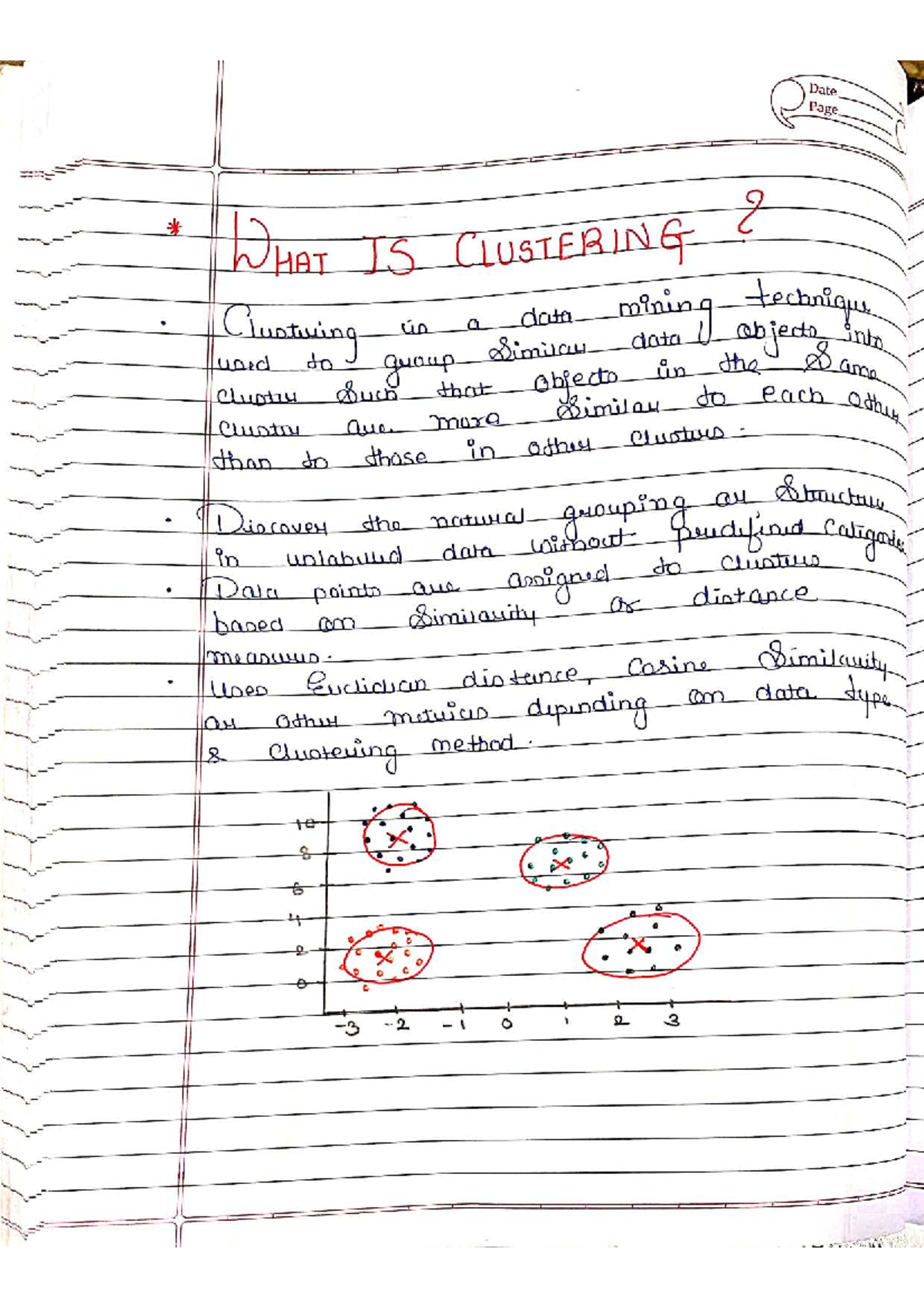 Cluster Analysis Notes - Course Code: ¢ - Studocu