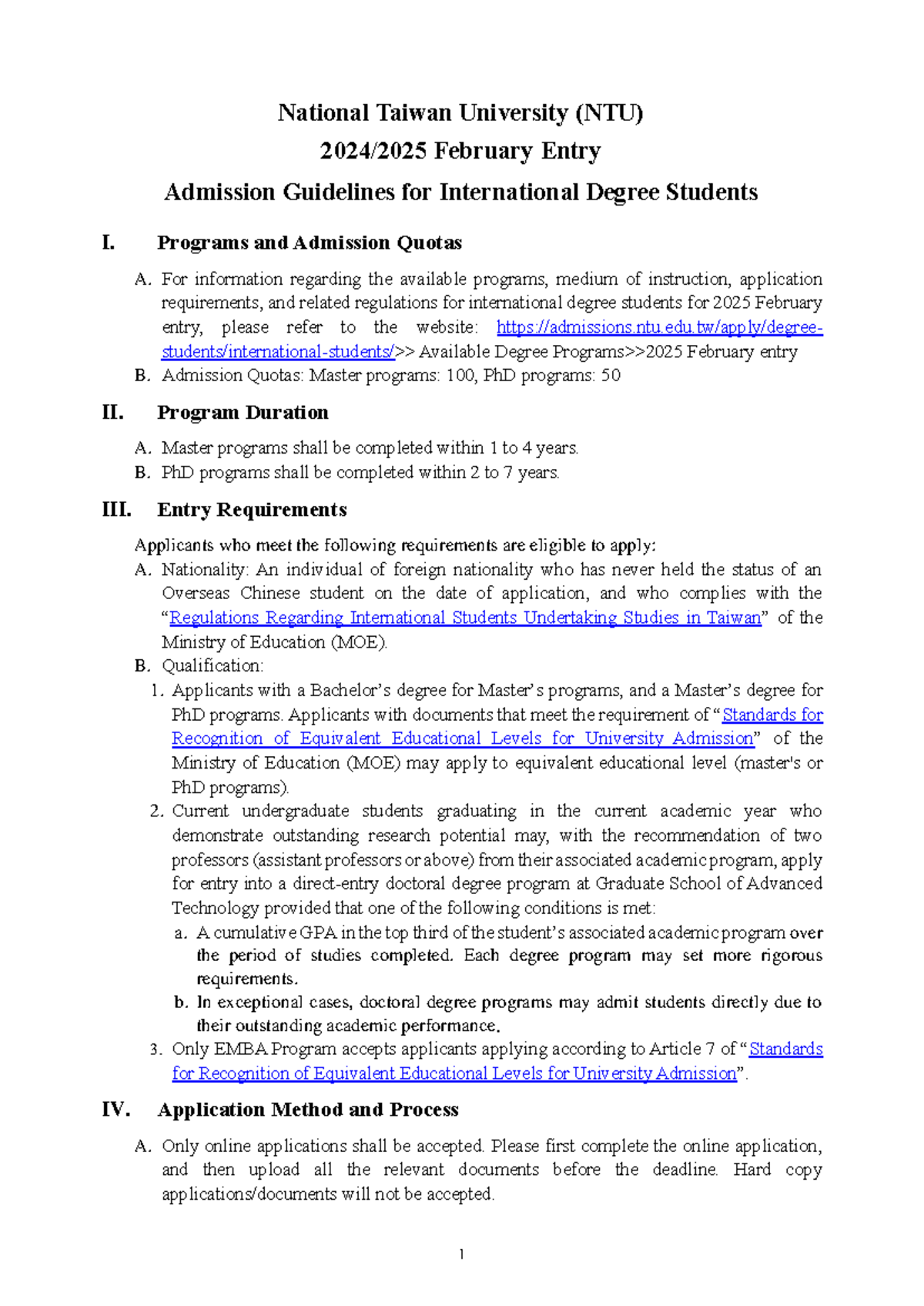 113-2-NTU-Admission-Guidelines-for-Intl-Degree-Students-FY2025 - Studocu