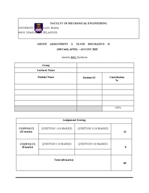 Fluid Mechanics II (MEC442) Group Assignment 1 – DRS Impact Analysis ...