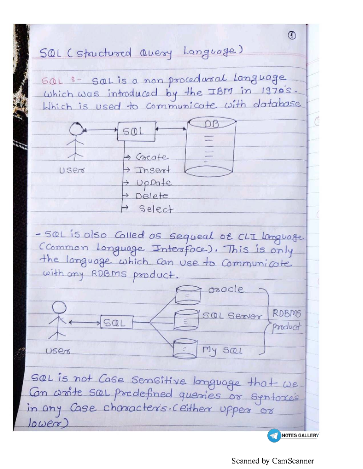 SQL Notes: Understanding Structured Query Language (SQL) Basics - Studocu