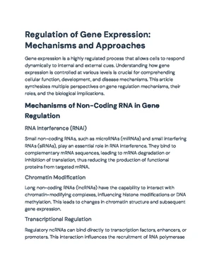 Neurosci 403: Exam 1 Study Guide on Gene Expression Mechanisms - Studocu
