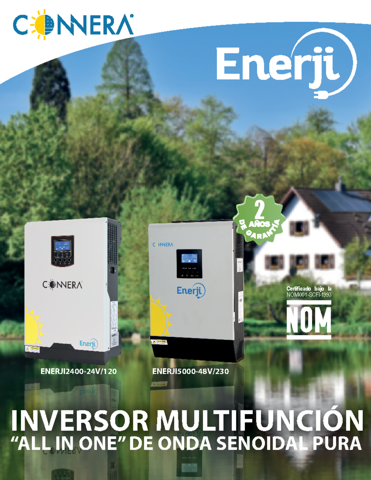 Ficha Técnica del Inversor ENERJI 2400-5000: Especificaciones y Funciones - Document Preview