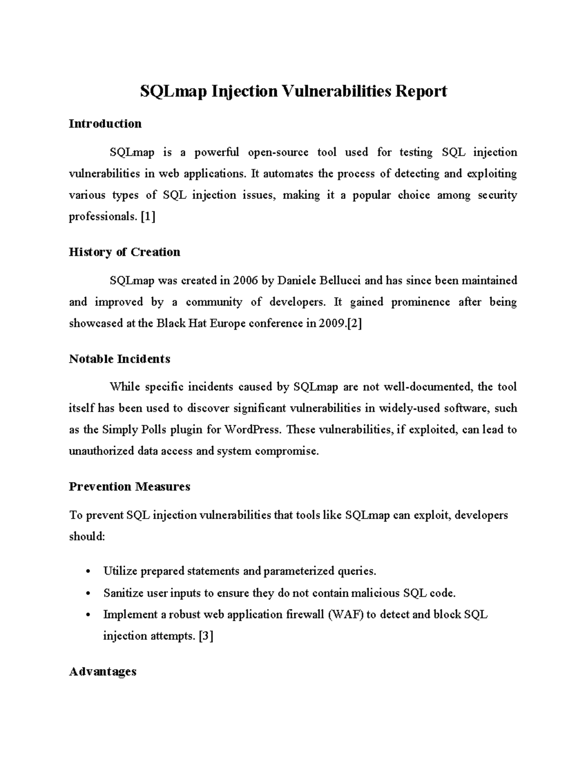 SQLmap Injection Vulnerabilities Report - SQLmap Injection ...
